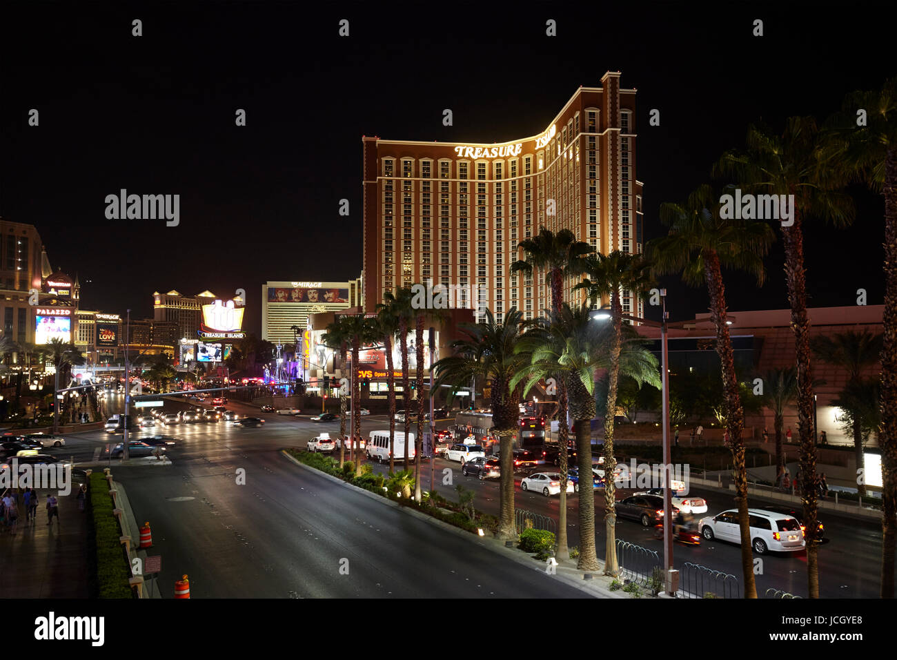 Treasure Island hotel, Las Vegas, Nevada, United States Stock Photo