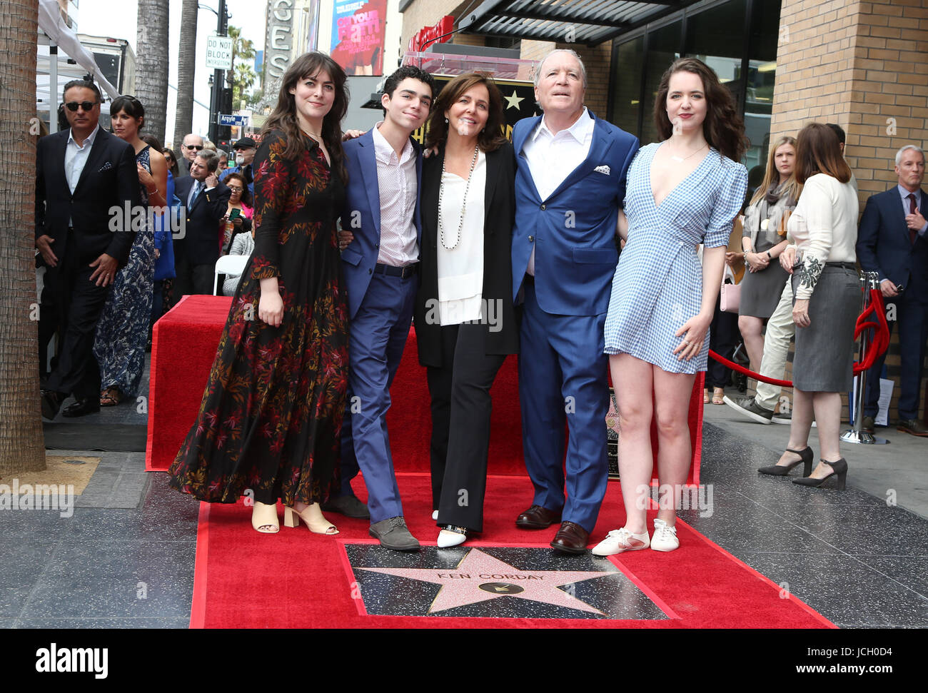 Television Producer Ken Corday Honored With Star On The Hollywood Walk Of Fame  Featuring: Ken Corday, Sherry Williams, Children Where: Hollywood, California, United States When: 15 May 2017 Credit: FayesVision/WENN.com Stock Photo