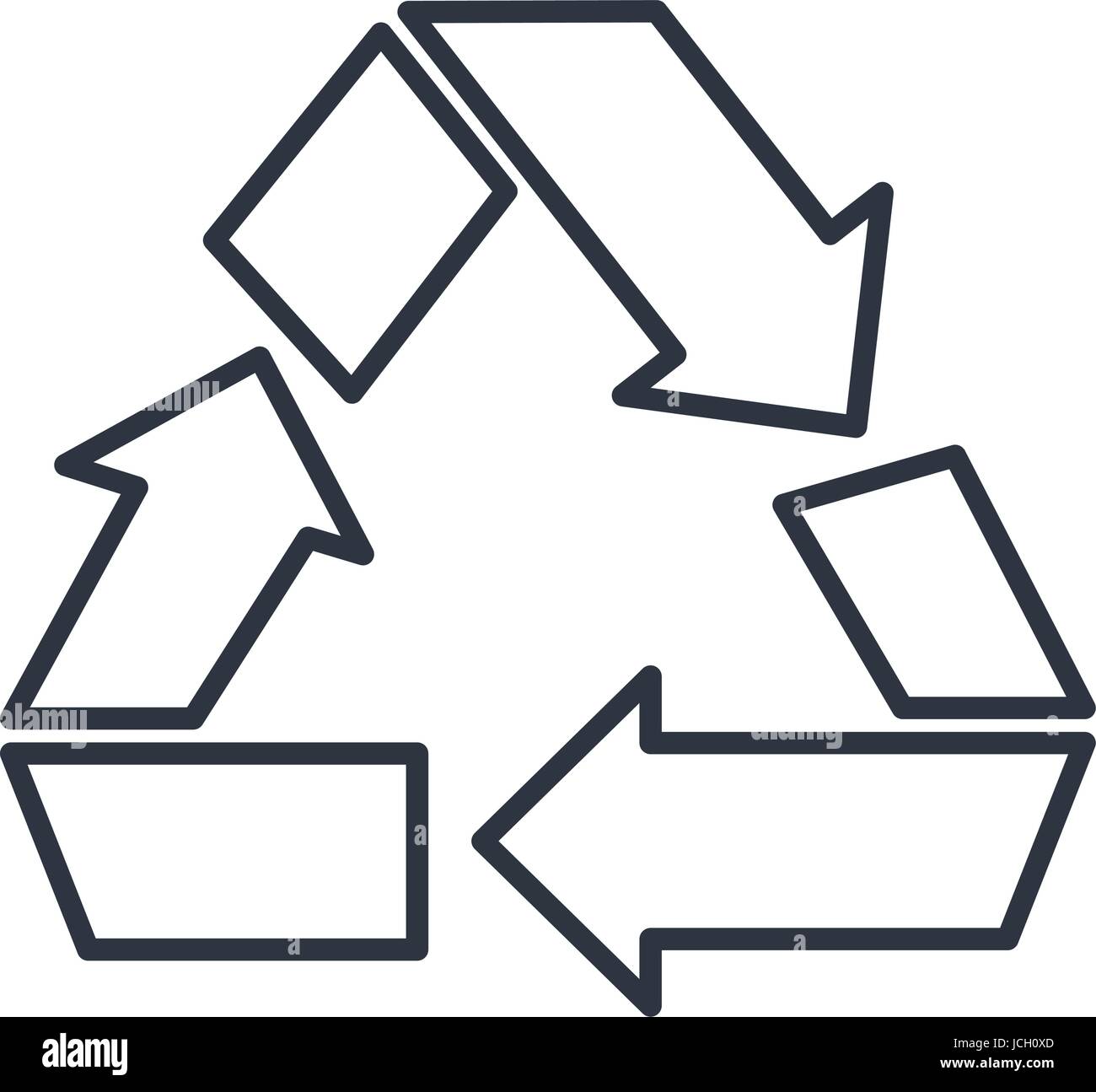 recycle arrows symbol icon Stock Vector Image & Art - Alamy