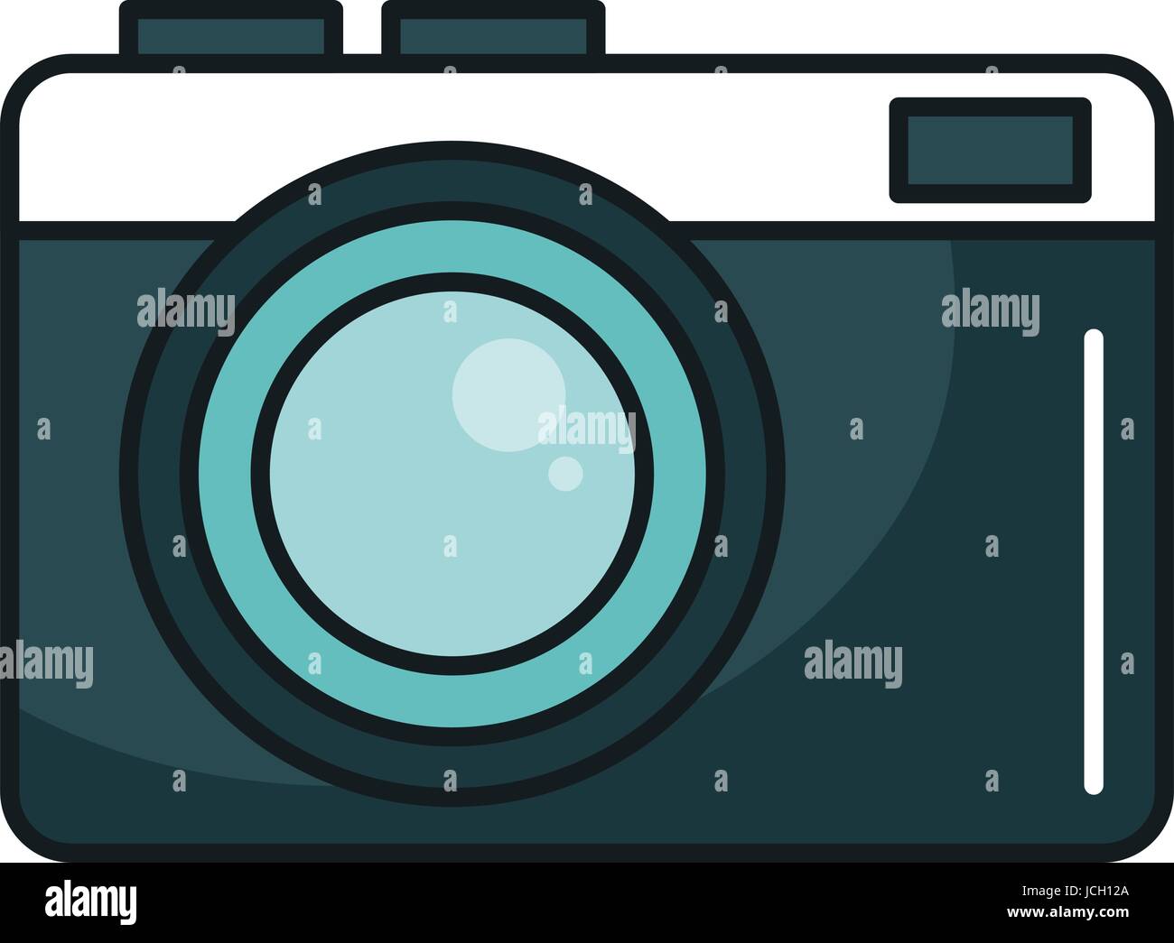 Objective lens camera front view Stock Vector Images - Alamy