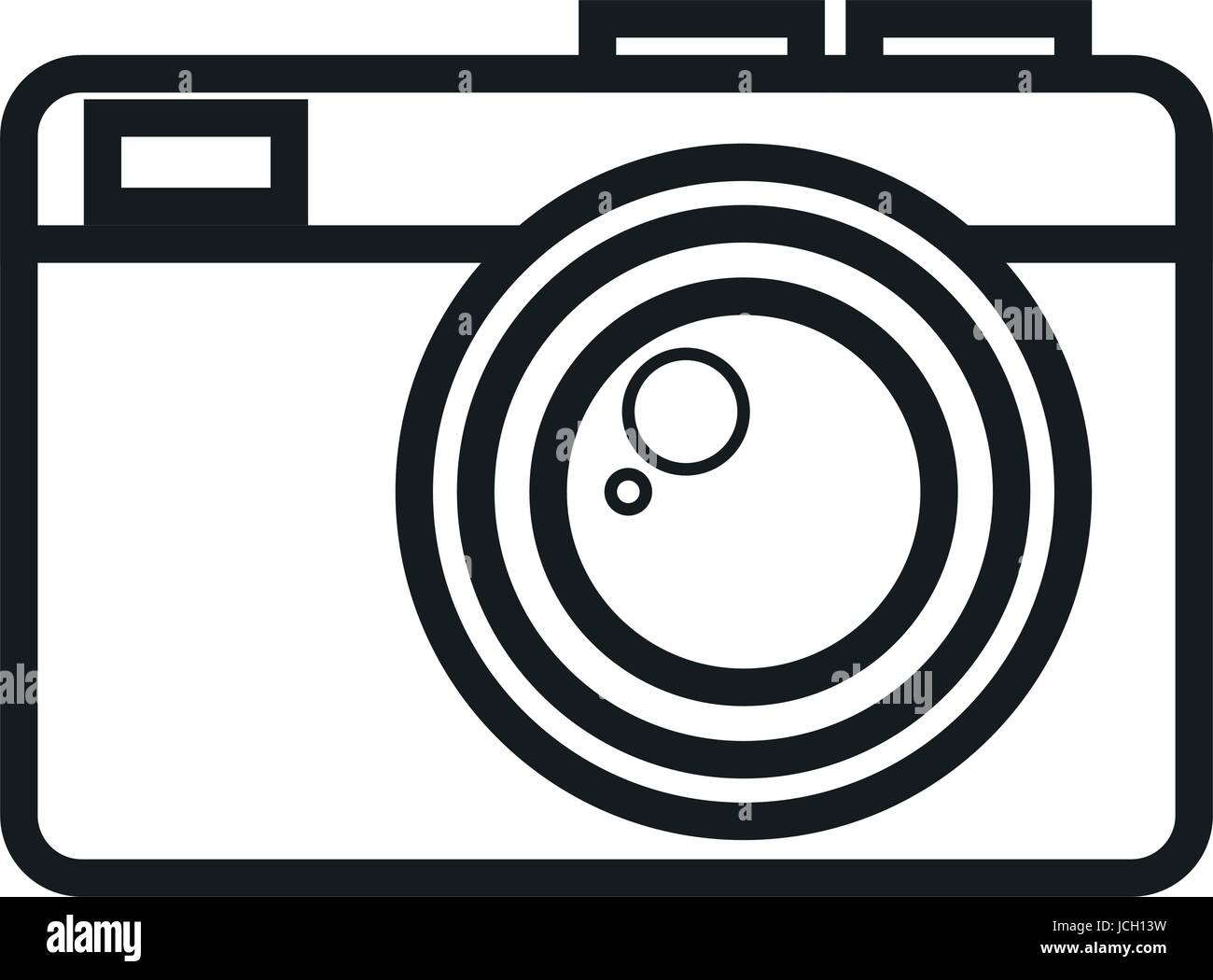 Objective lens camera front view Stock Vector Images - Alamy