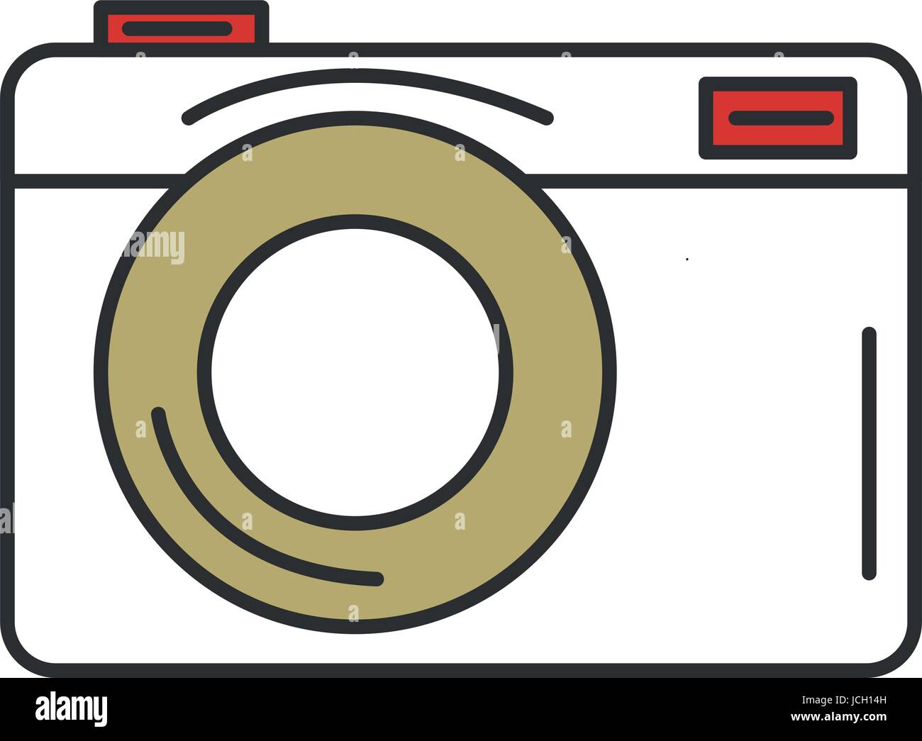 Objective lens camera front view Stock Vector Images - Alamy