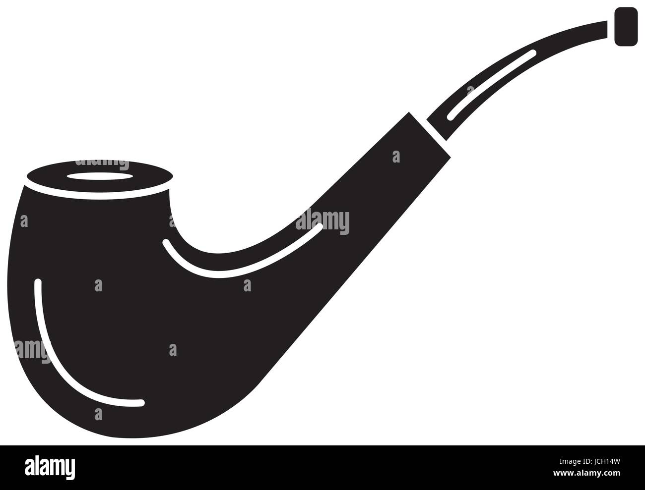 wooden pipe isolated icon Stock Vector Image & Art - Alamy