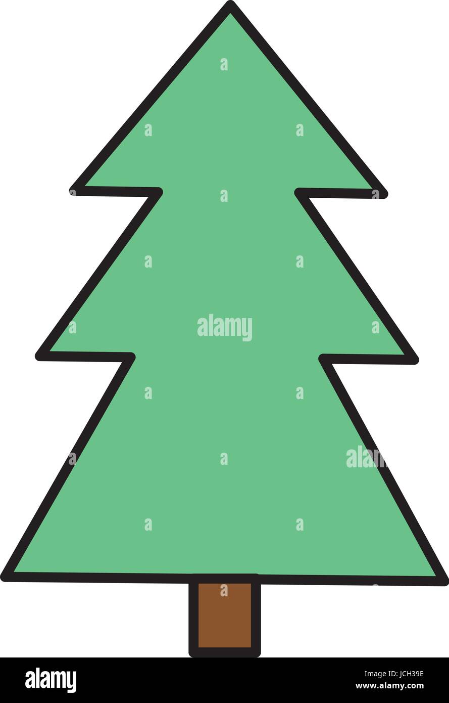 pine tree plant isolated icon Stock Vector Image & Art - Alamy