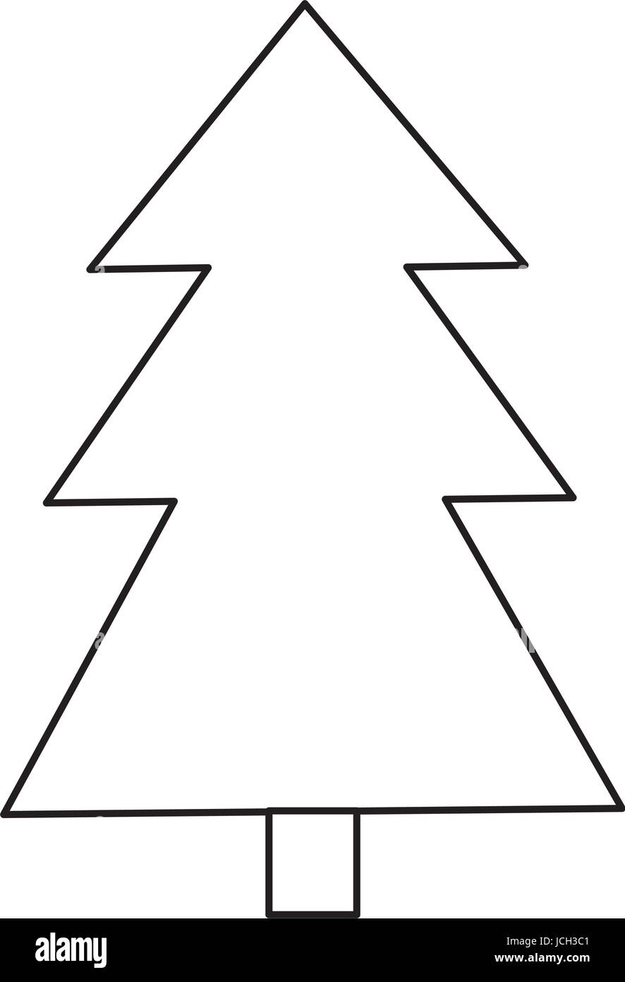 pine tree plant isolated icon Stock Vector Image & Art - Alamy