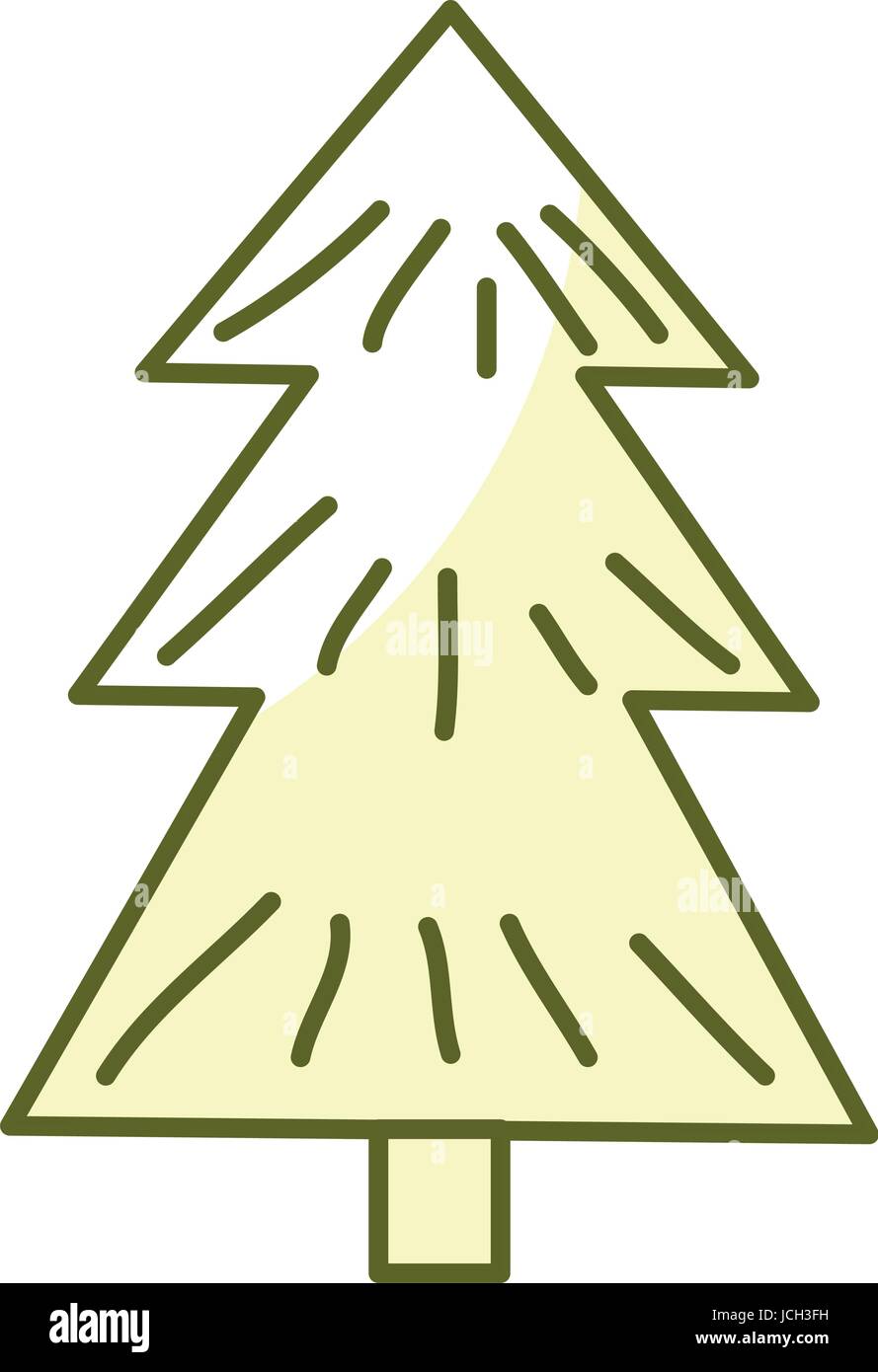 pine tree plant isolated icon Stock Vector Image & Art - Alamy