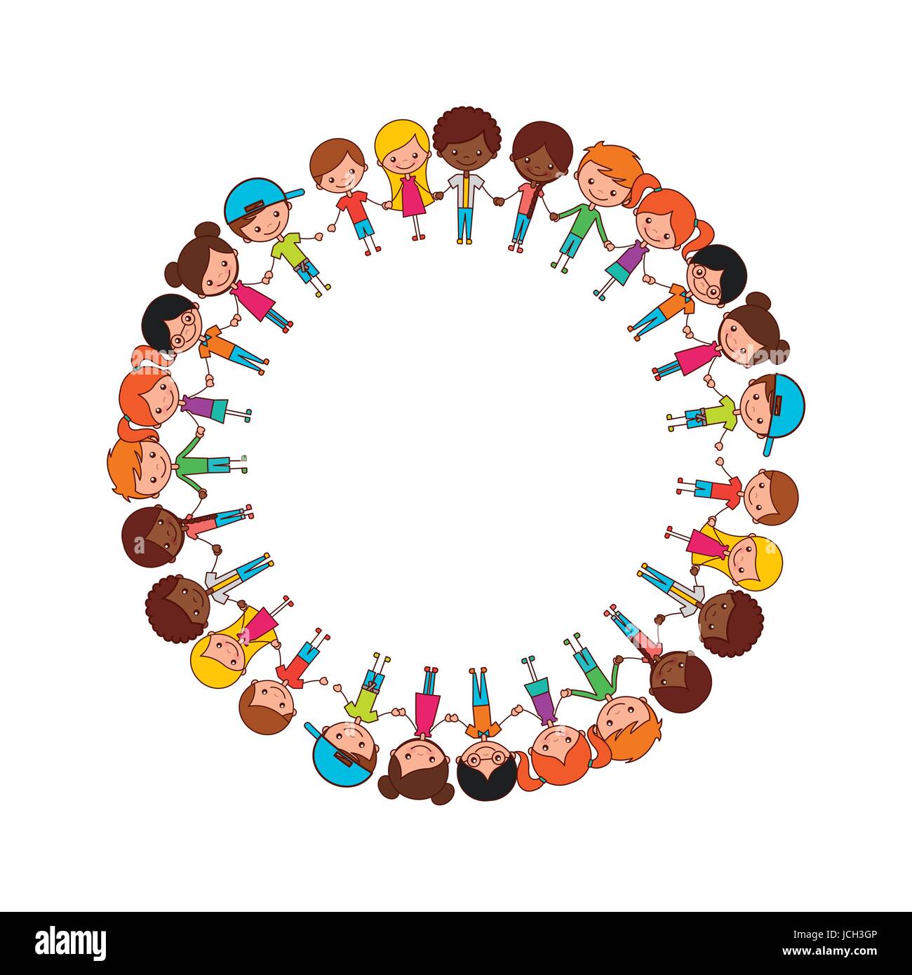 kids happy illustration Stock Vector Image & Art - Alamy