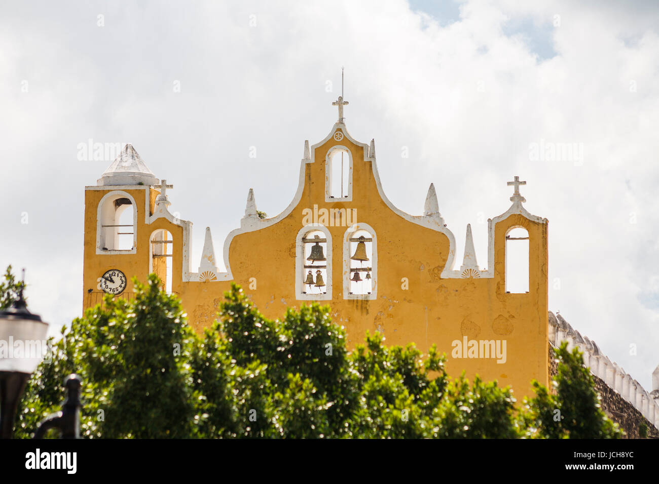 Exterior of the Franciscan Monastery of St Anthony in Izamal, the ...
