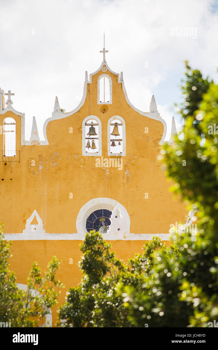Exterior of the Franciscan Monastery of St Anthony in Izamal, the ...