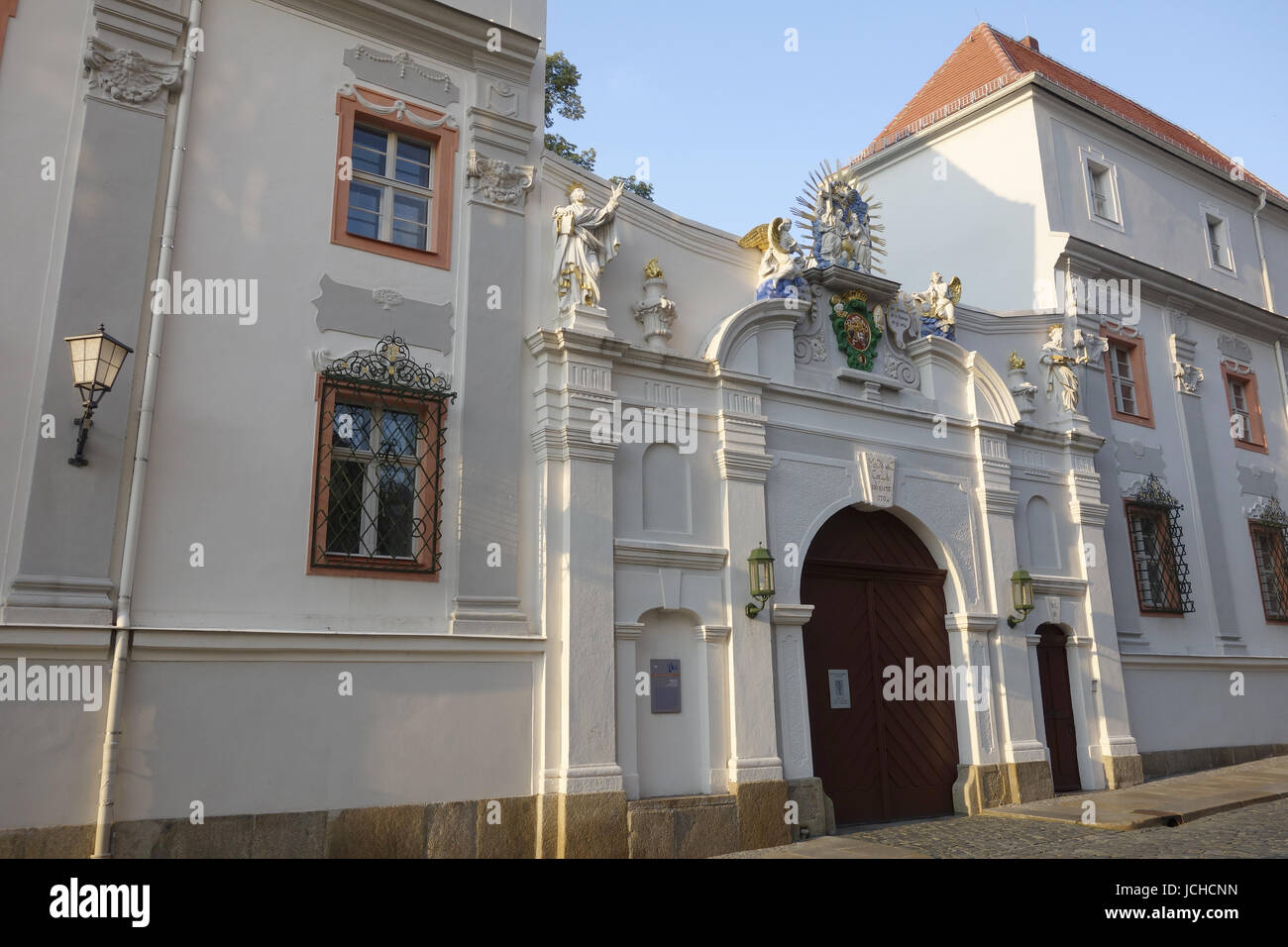 baroque portal in bautzen domstift Stock Photo