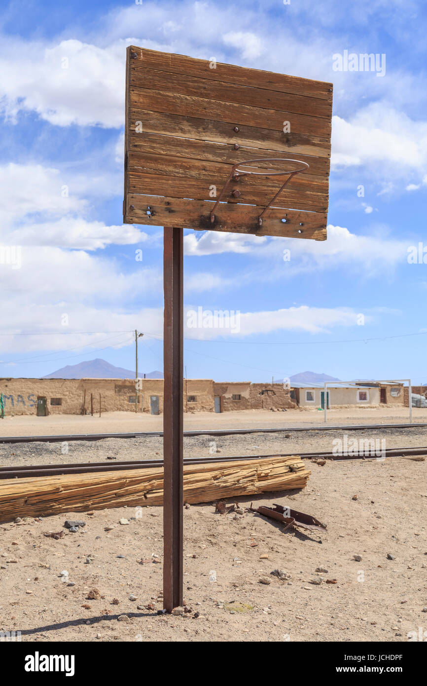 Julaca ist eine Ortschaft im Departamento Potosí im Hochland, Altiplano des südamerikanischen Anden-Staates Bolivien. Julaca ist Bahnstation und Stock Photo