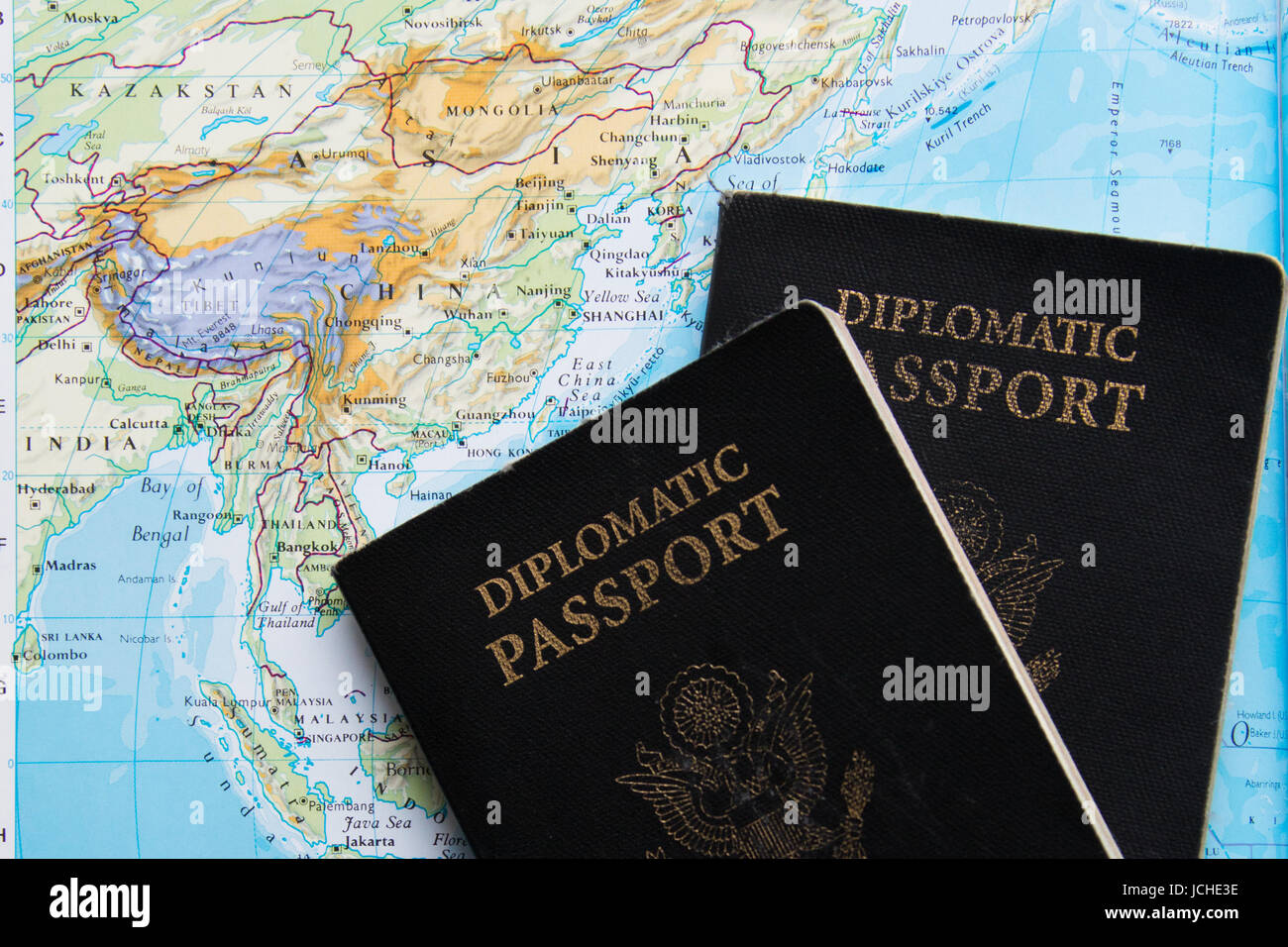 Diplomatic Passport of the United States of America Stock Photo Alamy