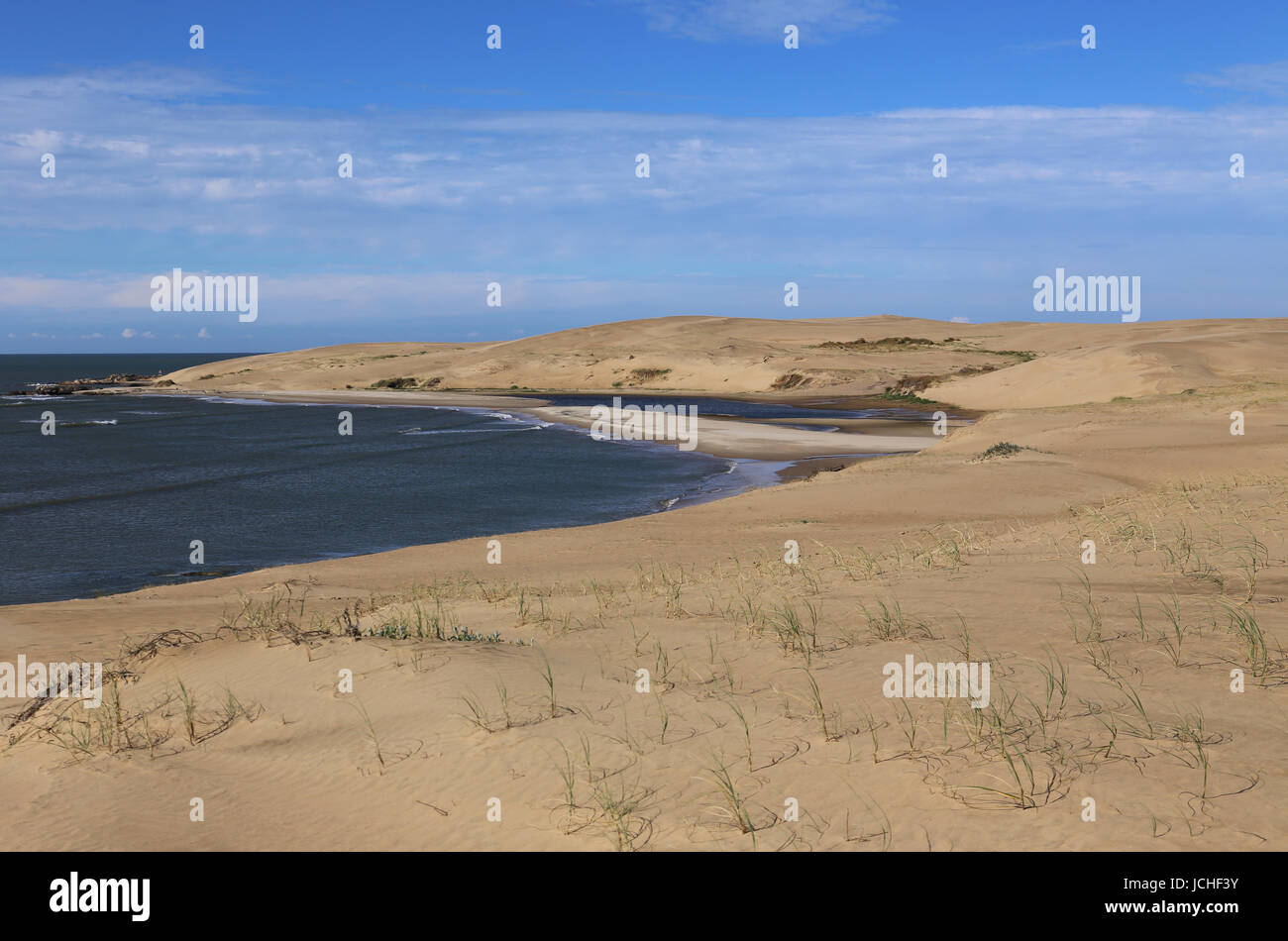 Dunes behind of Barra de Valizas - Uruguay Stock Photo - Alamy