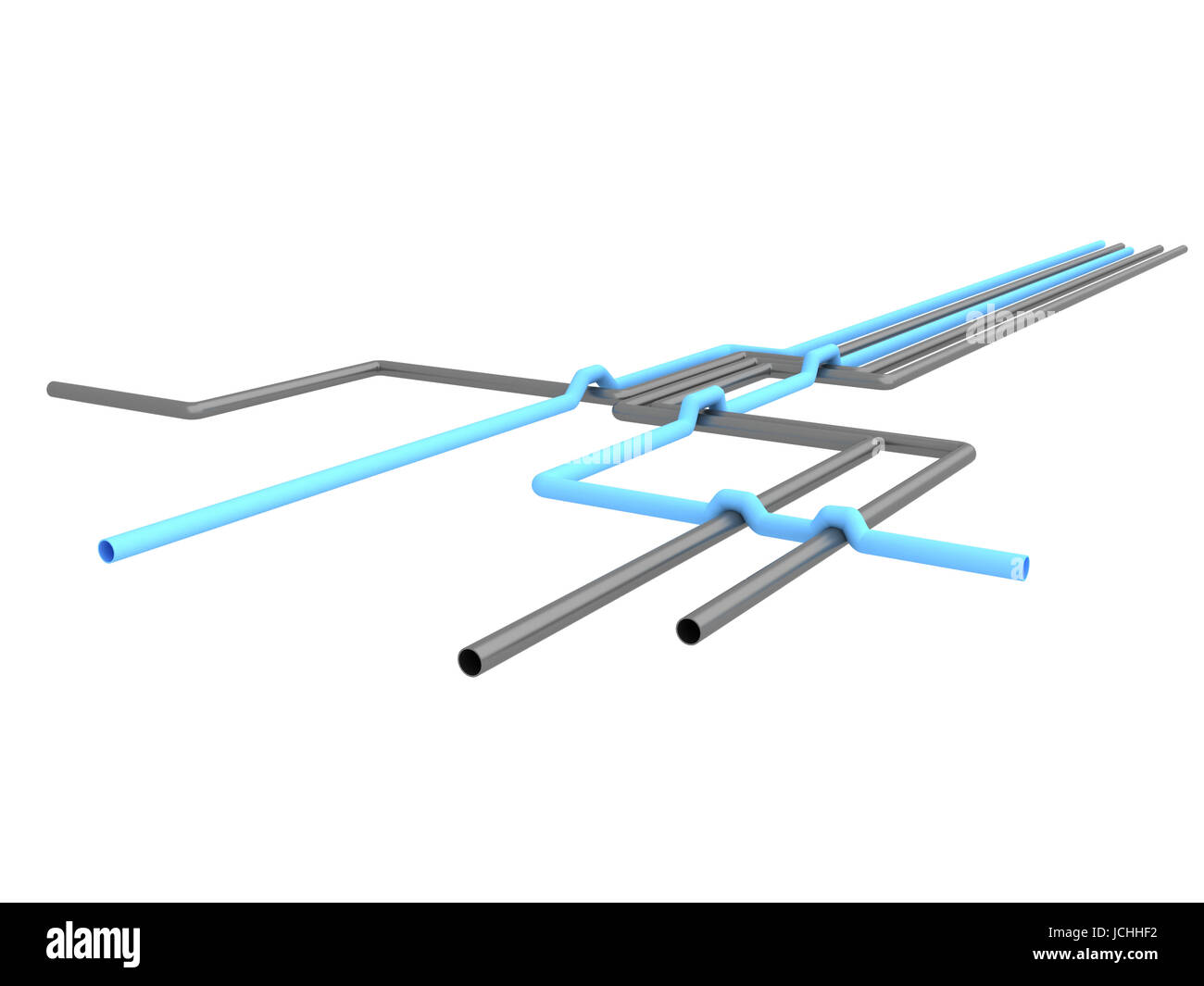 Gas distribution pipe Cut Out Stock Images & Pictures - Alamy