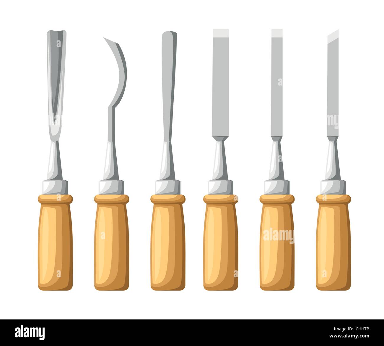 Chisel chisels sharp tool cut Stock Vector Images Alamy