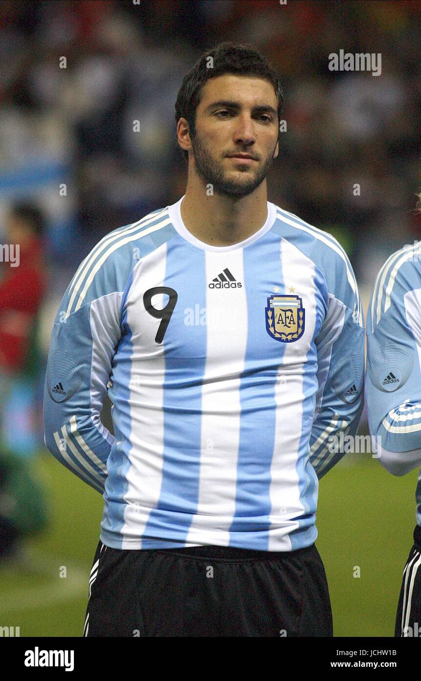 Gonzalo Higuain Argentina Real Madrid Spain V Argentina Estadio Stock Photo Alamy