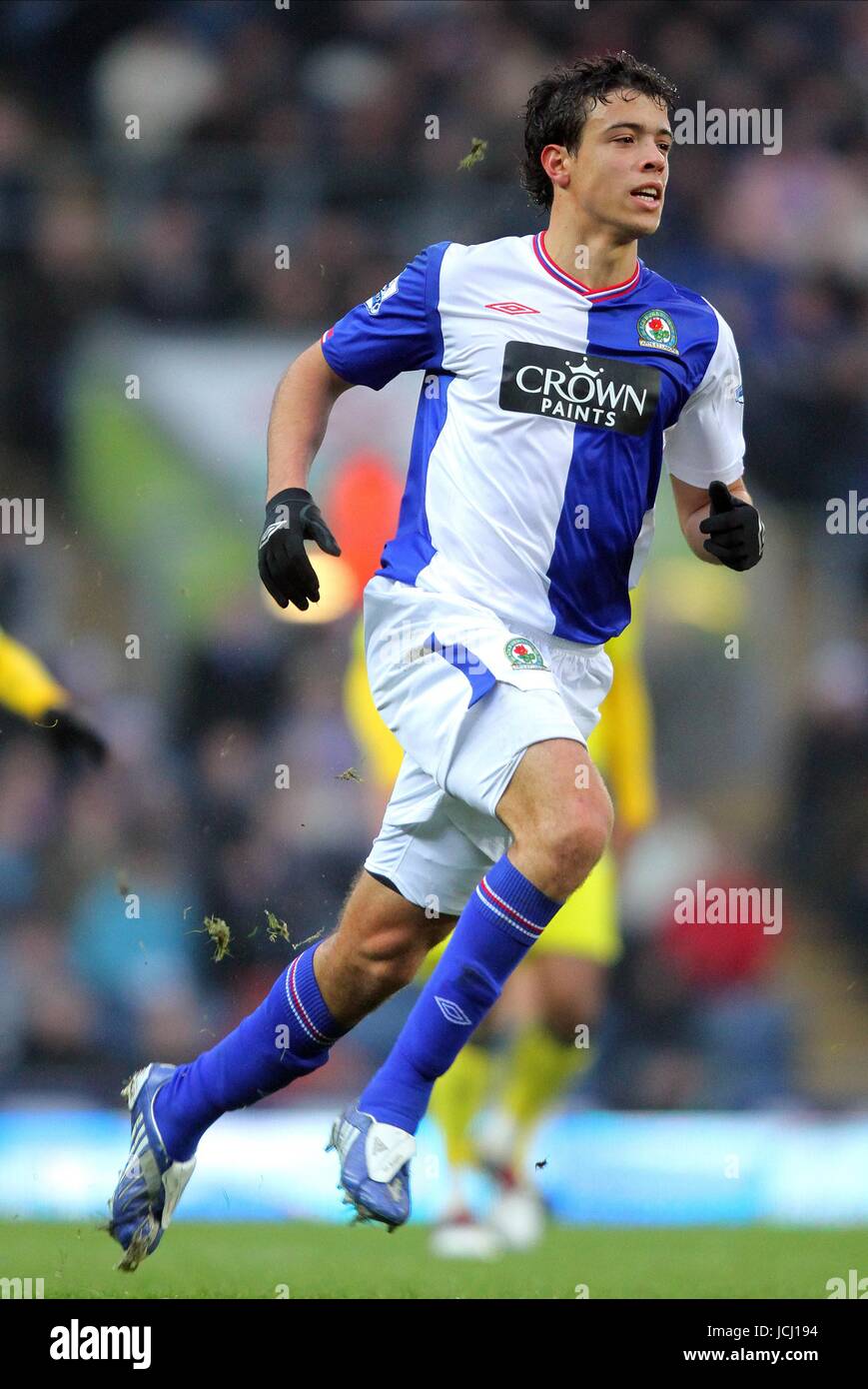 FRANCO DI SANTO BLACKBURN ROVERS FC BLACKBURN ROVERS V TOTTENHAM EWOOD PARK, BLACKBURN, ENGLAND 19 December 2009 GAB6532     WARNING! This Photograph May Only Be Used For Newspaper And/Or Magazine Editorial Purposes. May Not Be Used For, Internet/Online Usage Nor For Publications Involving 1 player, 1 Club Or 1 Competition, Without Written Authorisation From Football DataCo Ltd. For Any Queries, Please Contact Football DataCo Ltd on +44 (0) 207 864 9121 Stock Photo