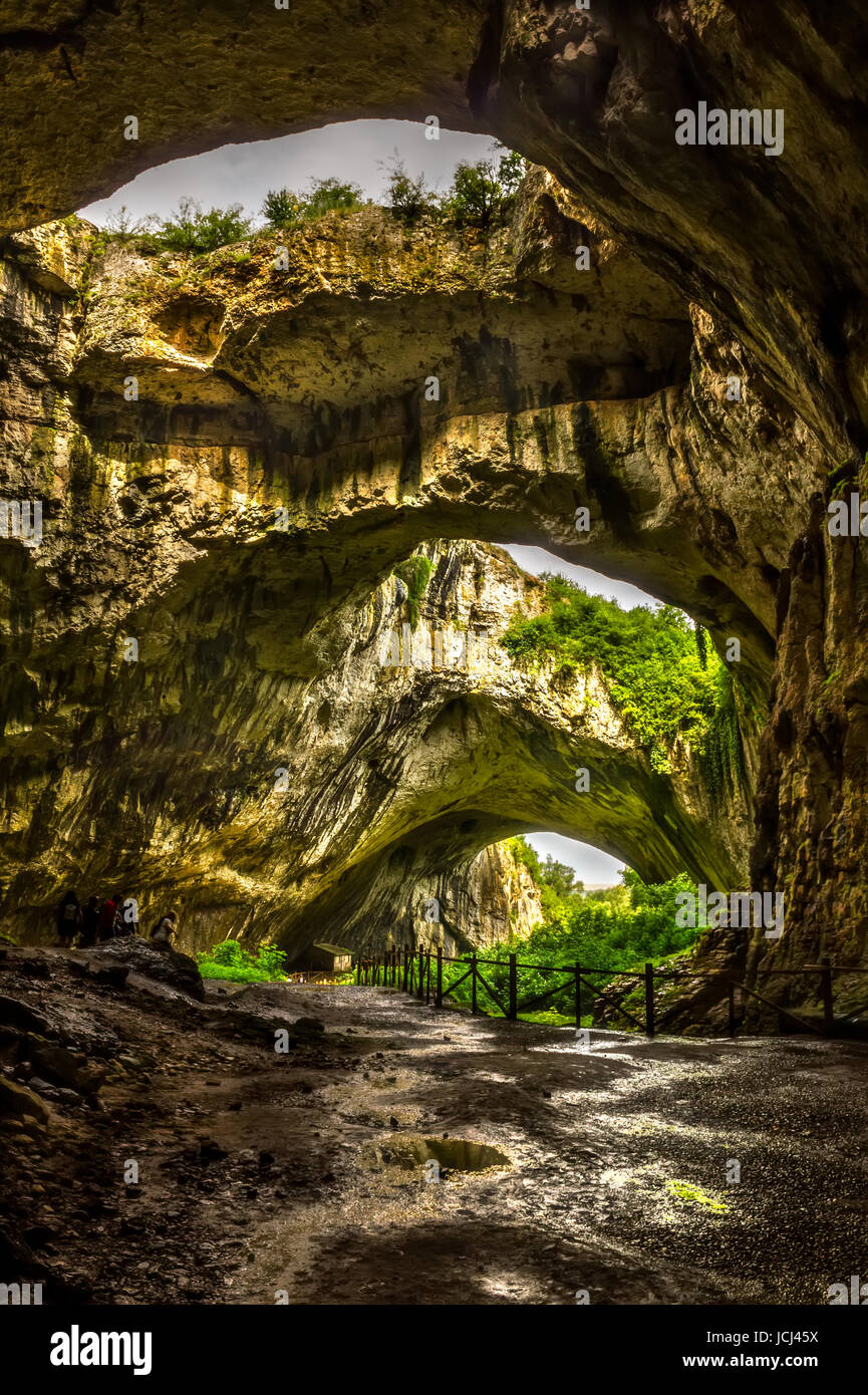 Devetashka cave situated in north Bulgaria Stock Photo
