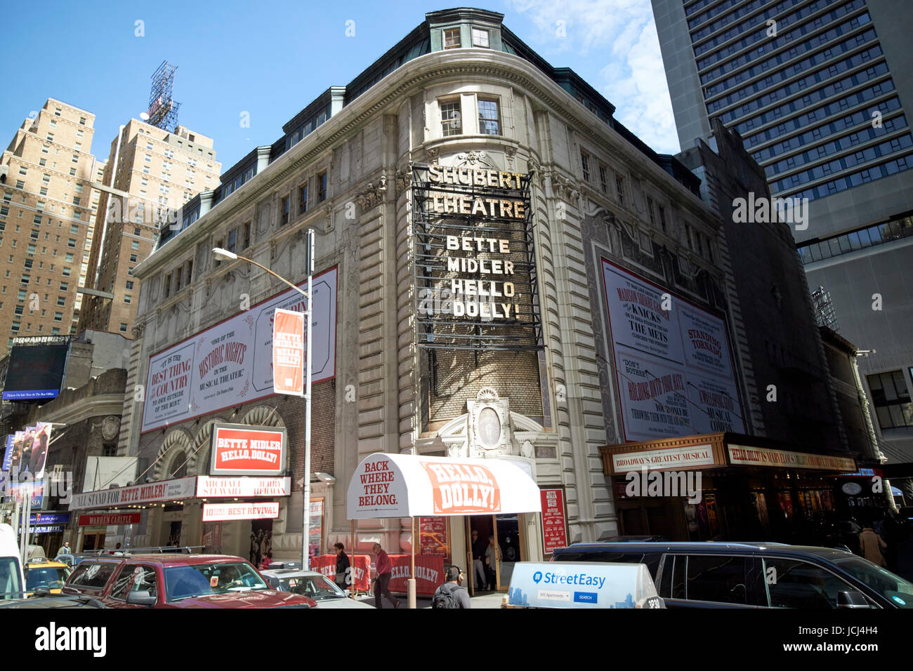 schubert theatre featuring hello dolly New York City USA Stock Photo ...