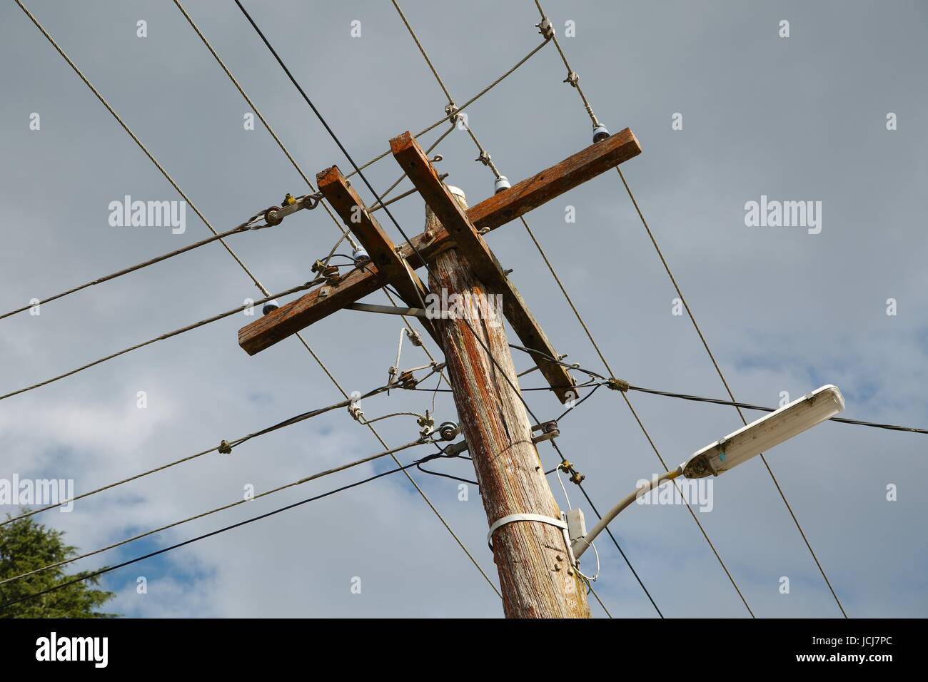 Many cables of electric lines Stock Photo - Alamy
