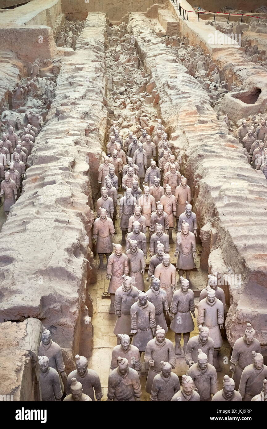 Warriors Terracotta Army, UNESCO, Xian, China Stock Photo Alamy