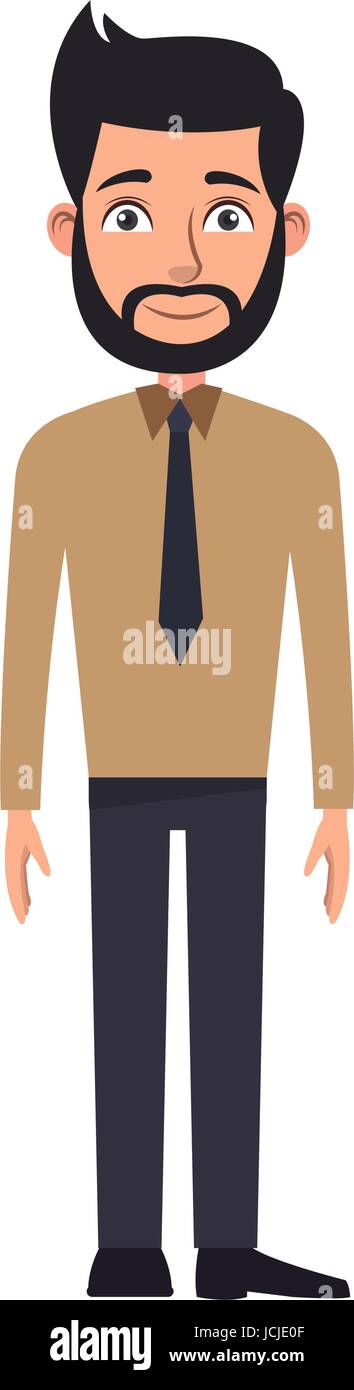 cartoon business man cartoon character young male professional vector  illustration Stock Vector Image & Art - Alamy