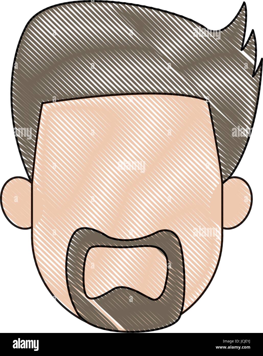 cartoon man avatar profile picture male character head Stock Vector ...