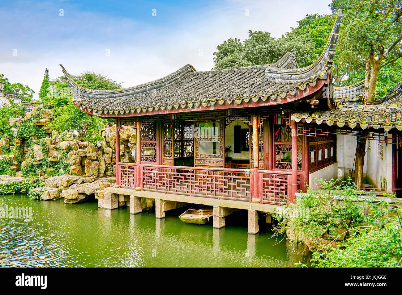Master of the Nets Garden, Suzhou, China Stock Photo