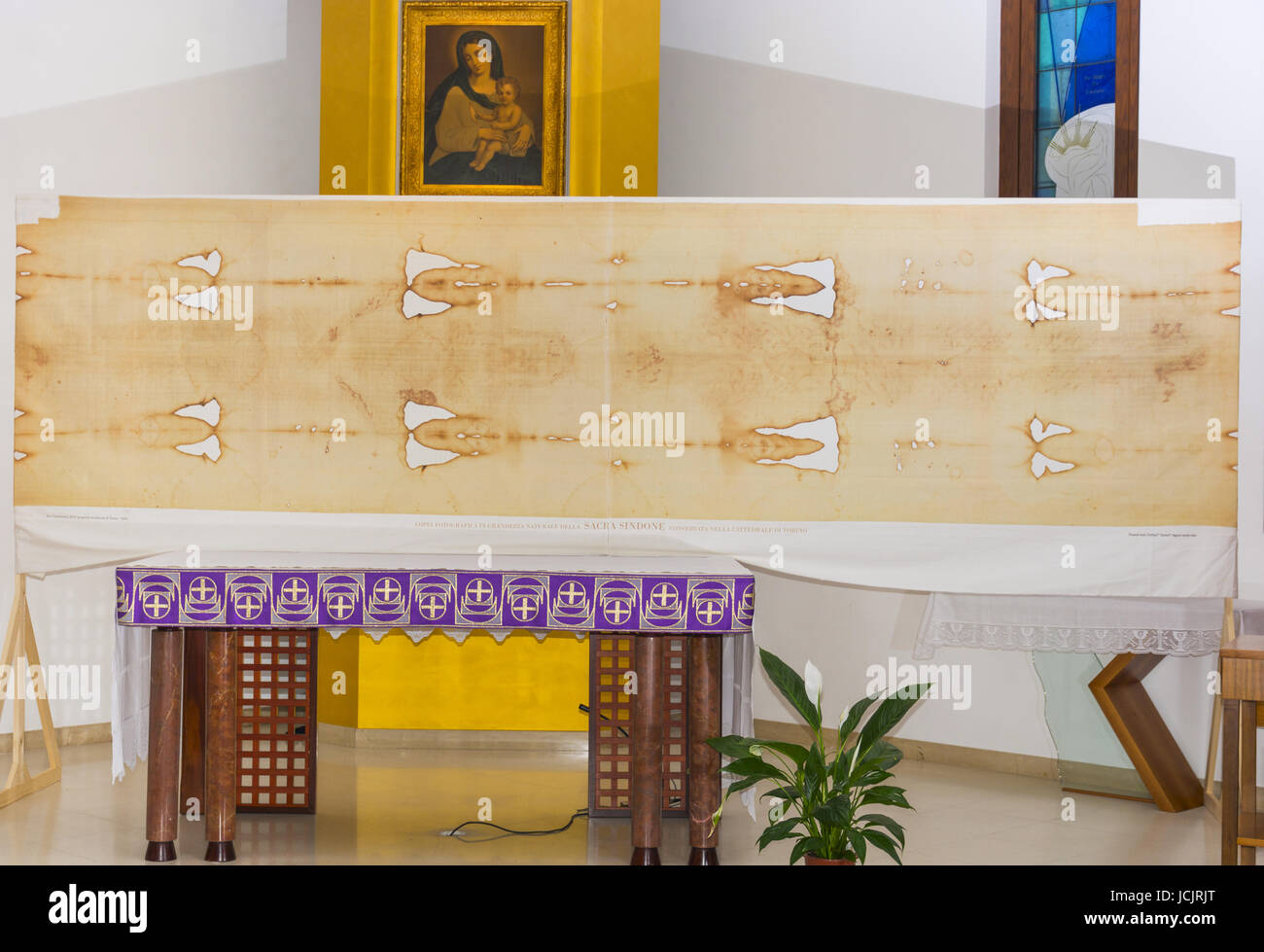 Abstract and conceptual Catholicism, the Holy Shroud of Turin. Known as