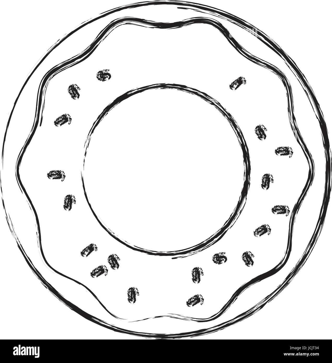 Clip art donut Black and White Stock Photos & Images - Alamy