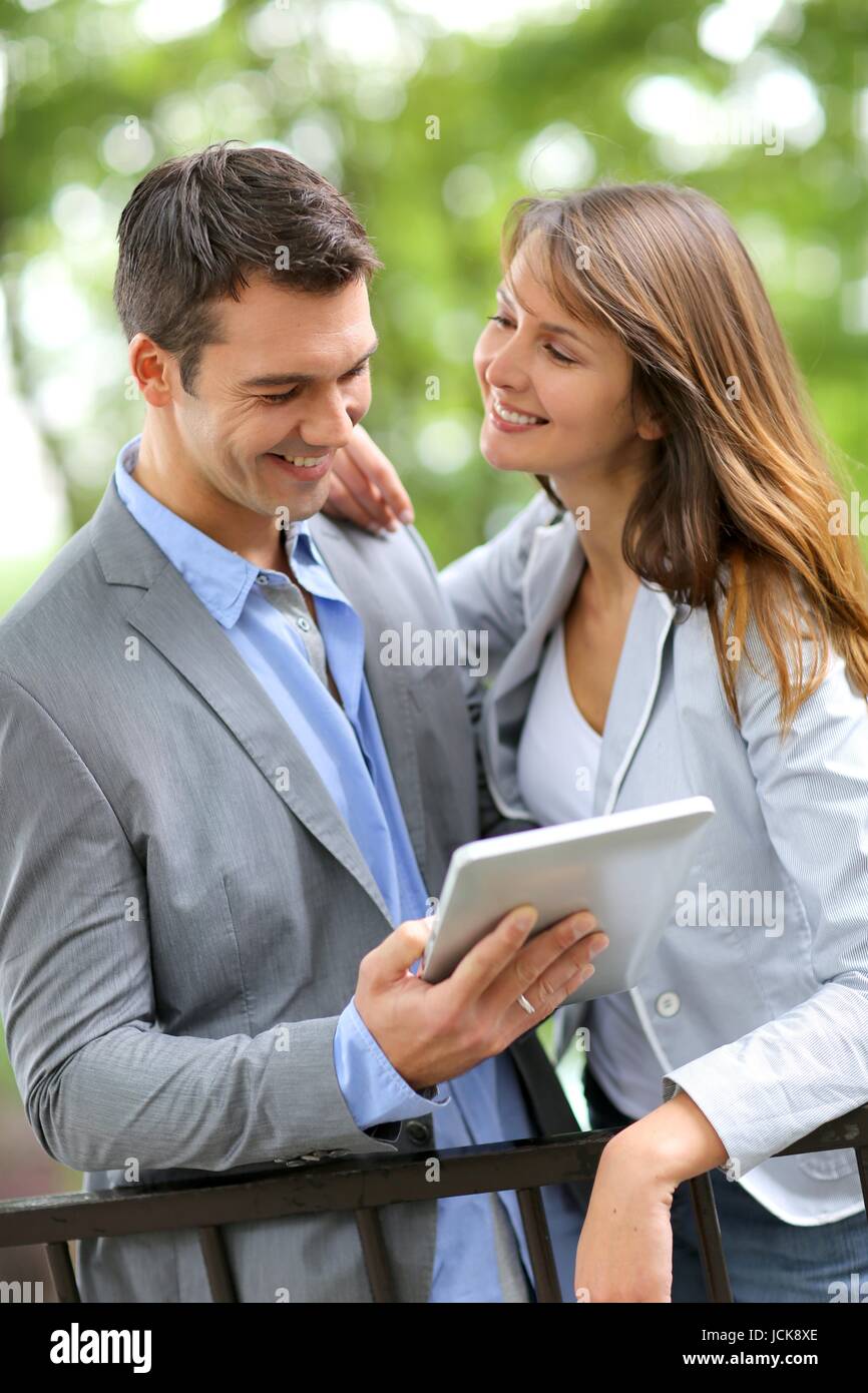 laughingly smilingly Stock Photo