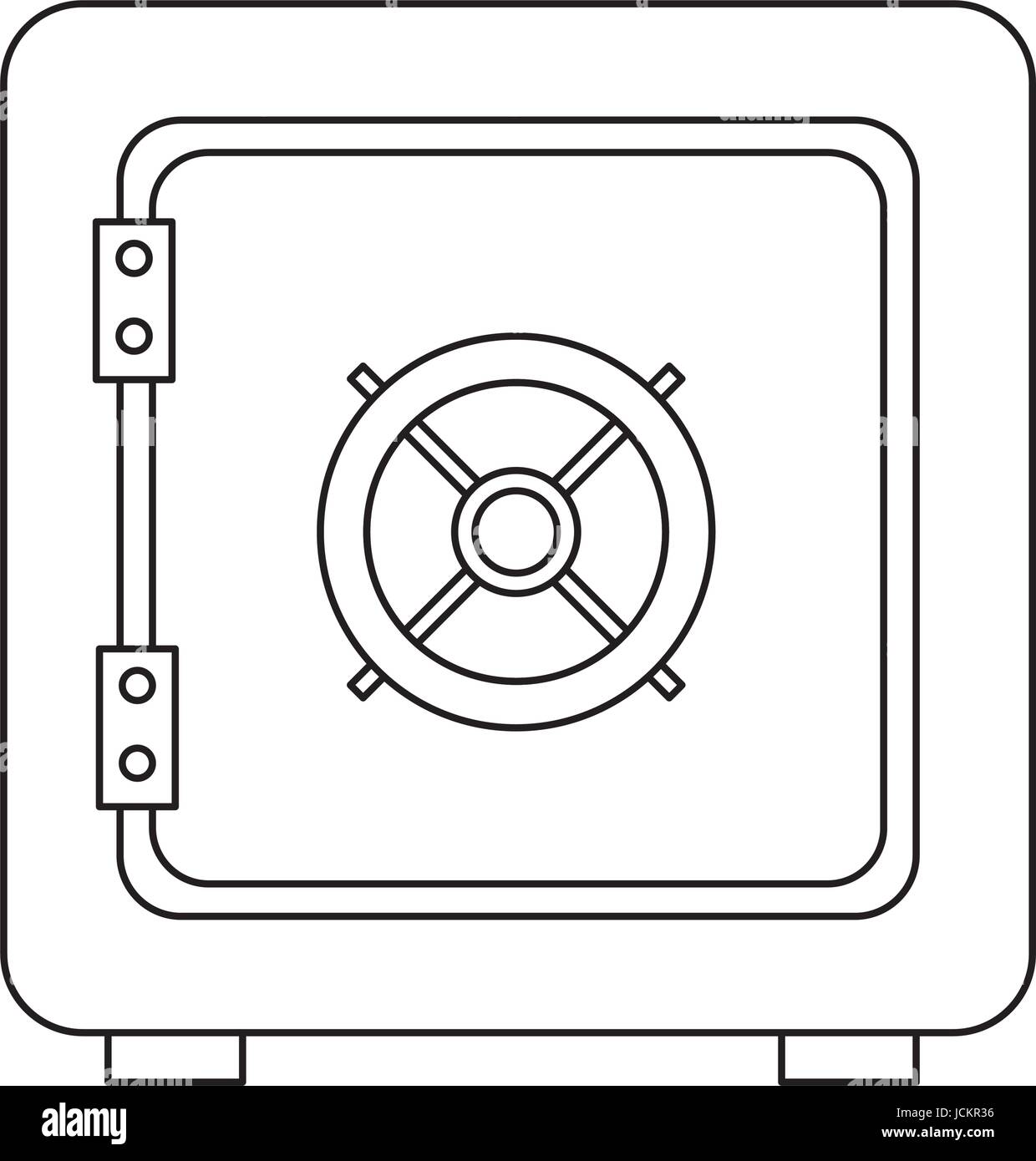 deposit protection safe box money vector illustration Stock Vector ...