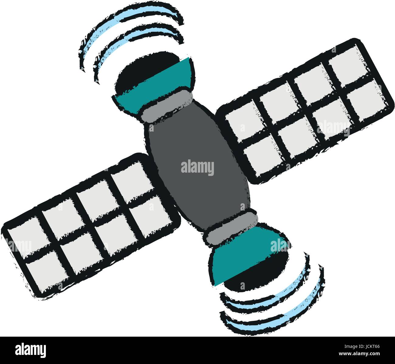 Satelite information world Stock Vector