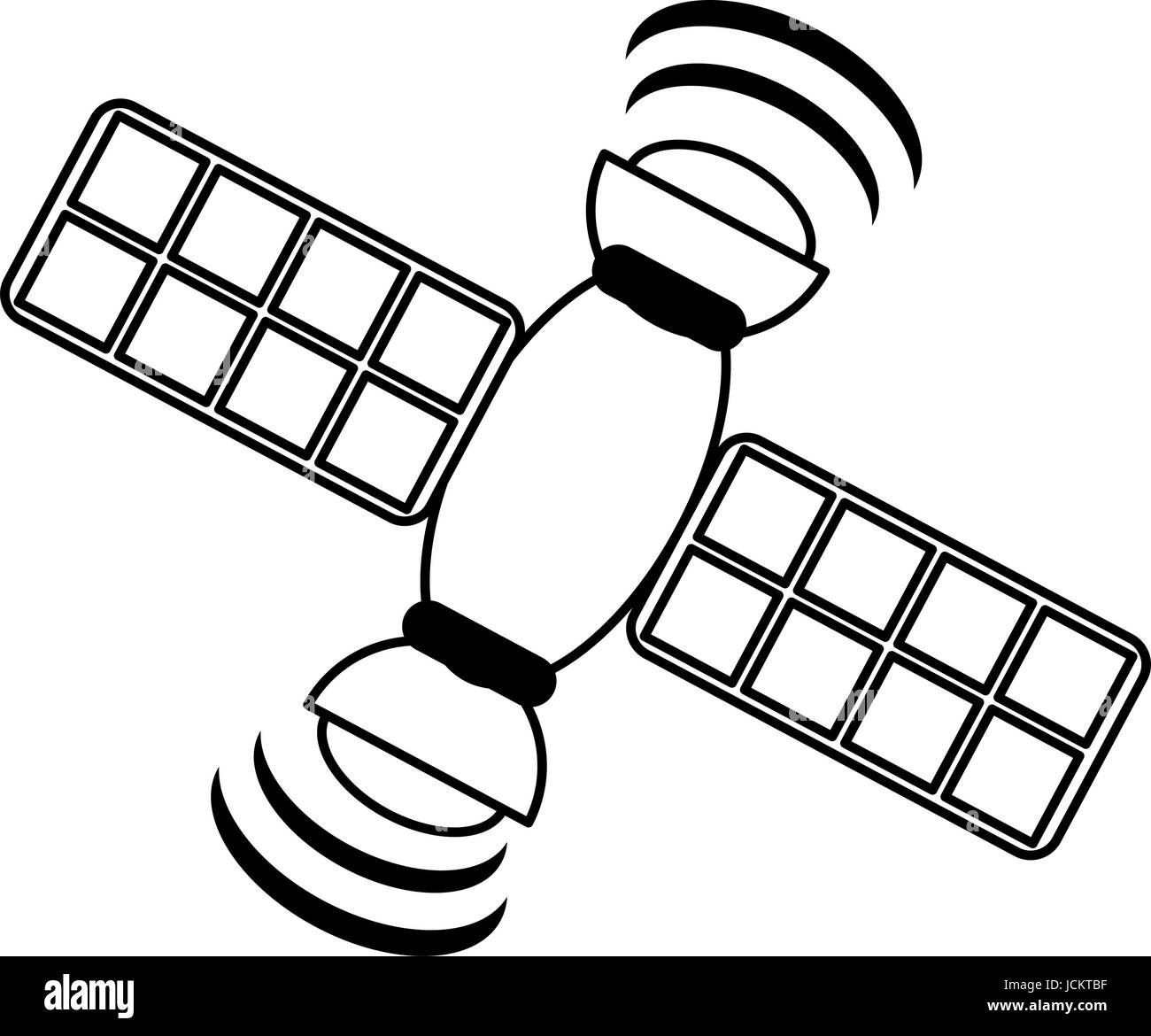 Satelite information world Stock Vector