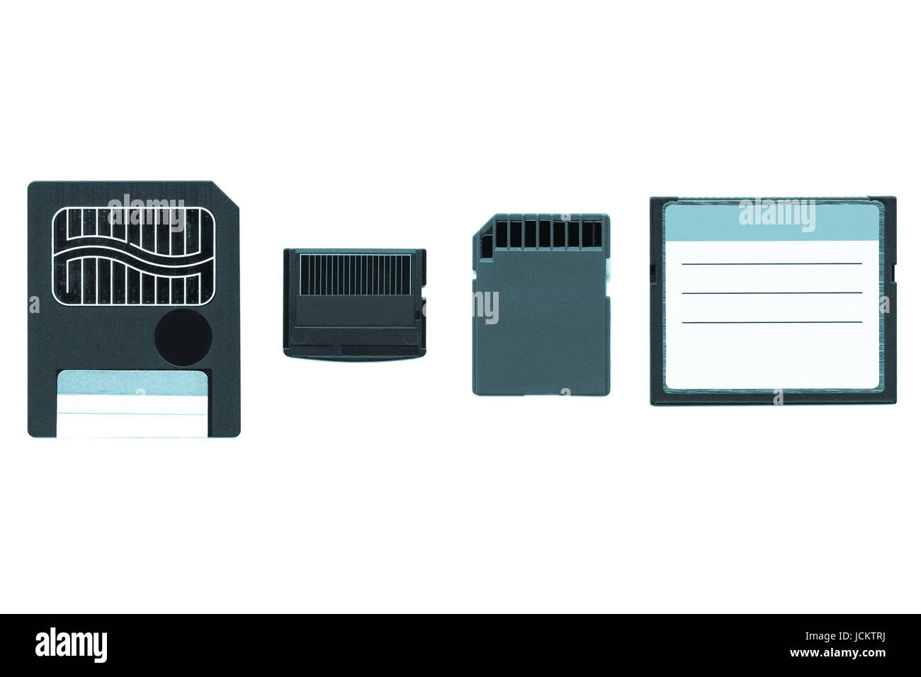 Different types of digital memory cards for cameras cool cyanotype Stock Photo Alamy