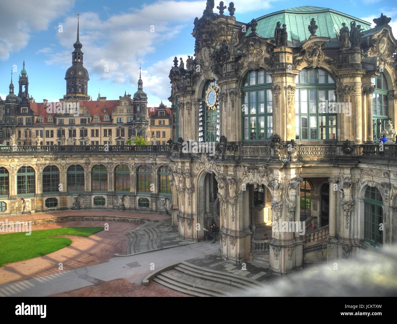 Zwinger, Dresden, dresdner zwinger, sachsen, barock, festung, architektur, orangerie, pavillon, deutschland Stock Photo