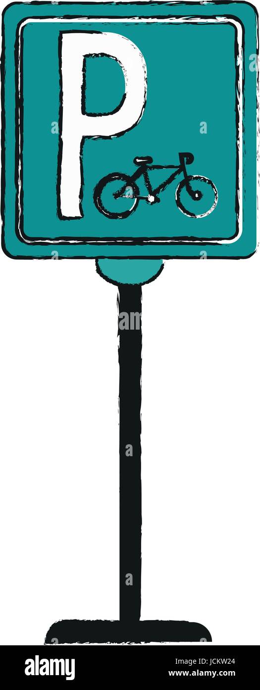 bike or bicycle parking sign icon image Stock Vector Image & Art - Alamy