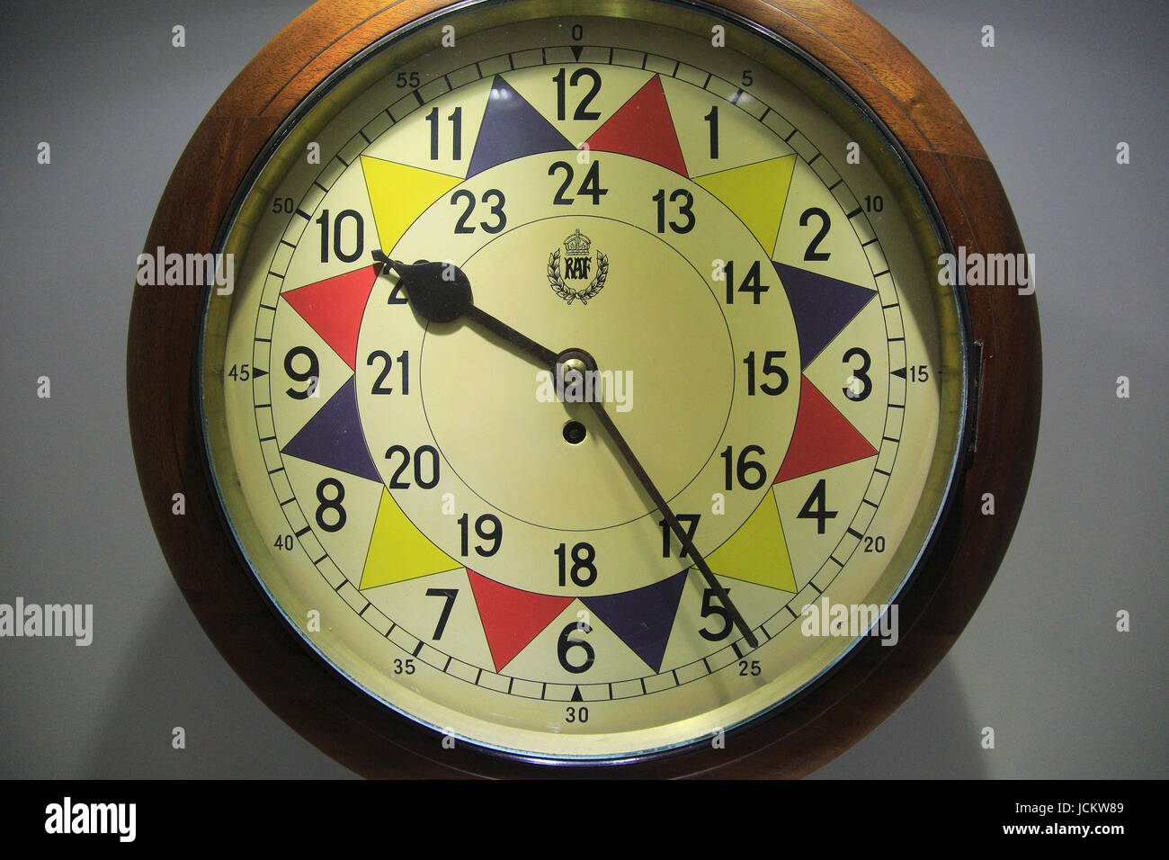 RAF sector clock Lascaris War Rooms underground museum, Valletta, Malta