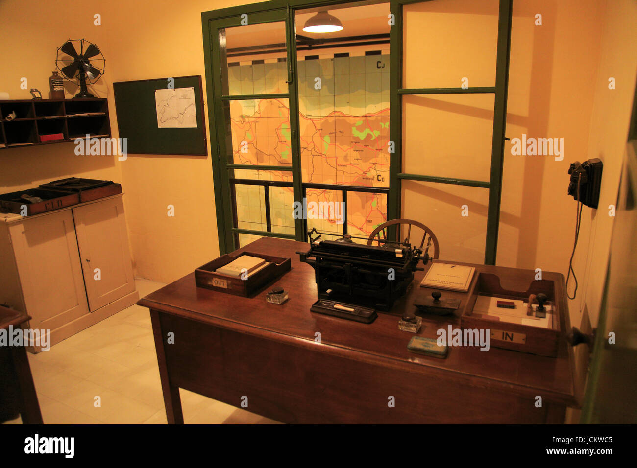Lascaris War Rooms Underground Museum Valletta Malta Stock
