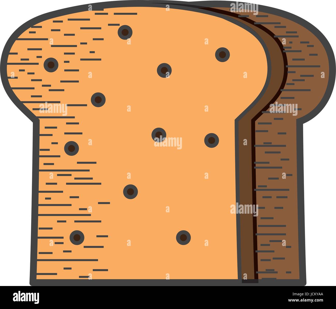 delicious slice bread bakery food Stock Vector Image & Art - Alamy