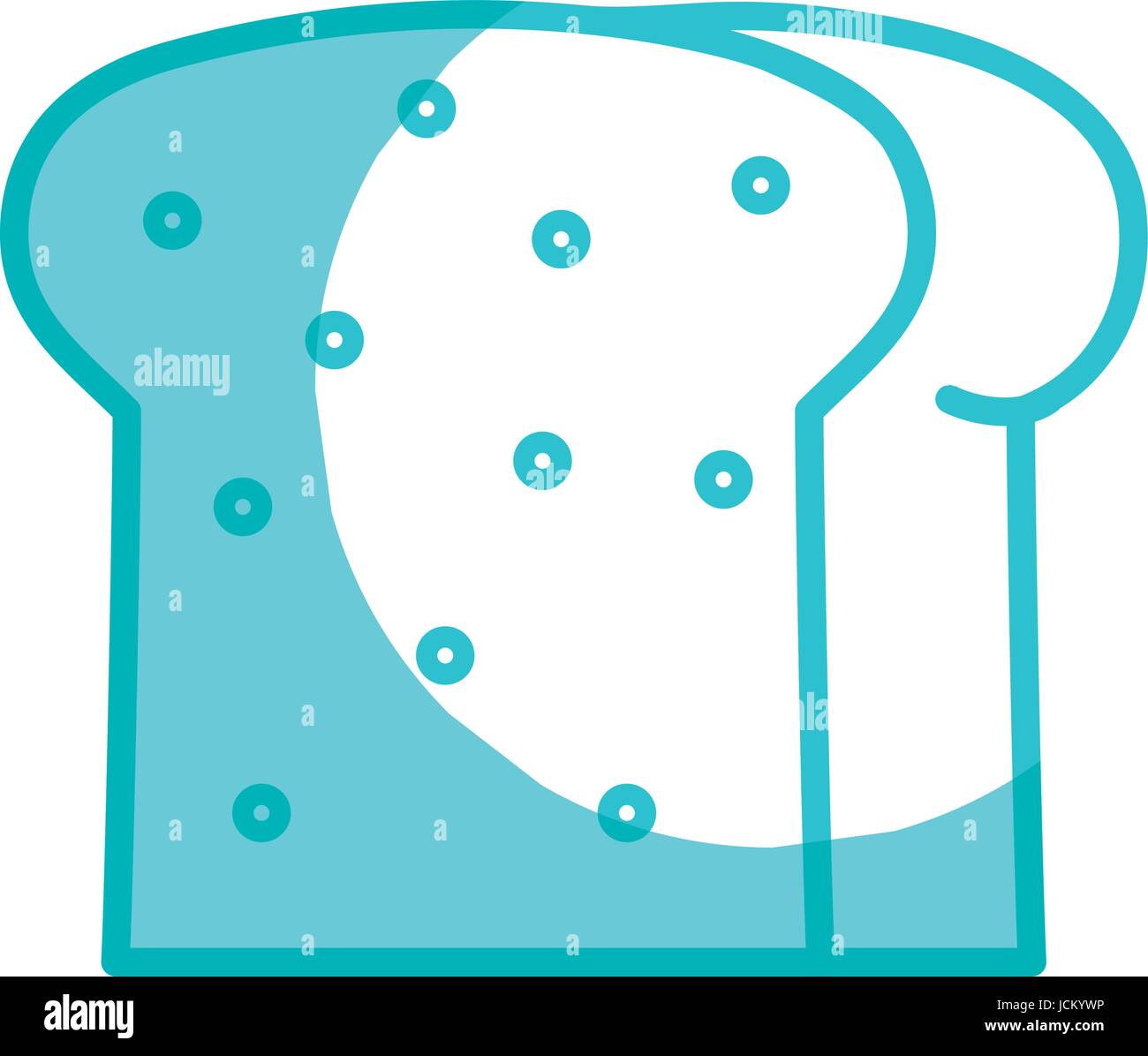 silhouette delicious slice bread bakery food Stock Vector Image & Art ...
