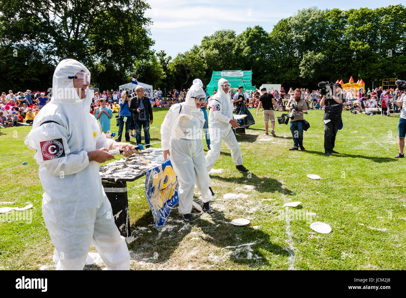 Custard Pie Fight High Resolution Stock Photography and Images Alamy