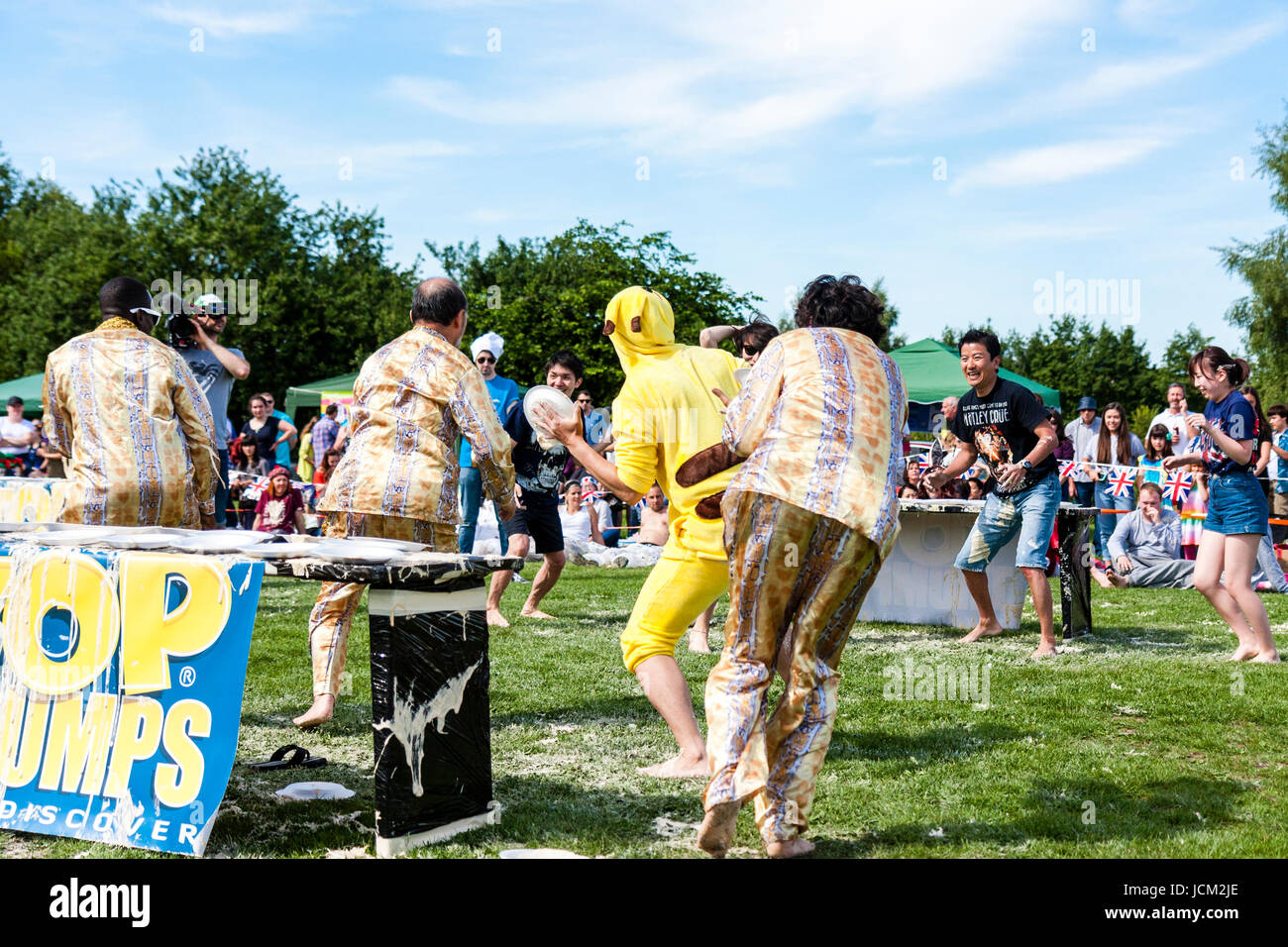 Custard Pie Fight High Resolution Stock Photography and Images Alamy