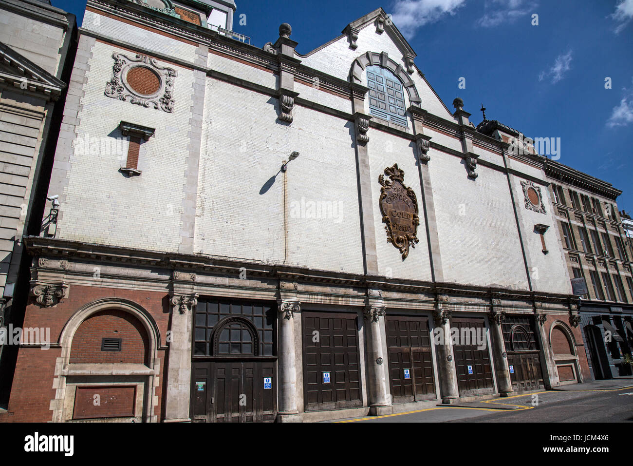 The former Central Cold Store on Chartehouse Street in the Smithfields area of London. Stock Photo