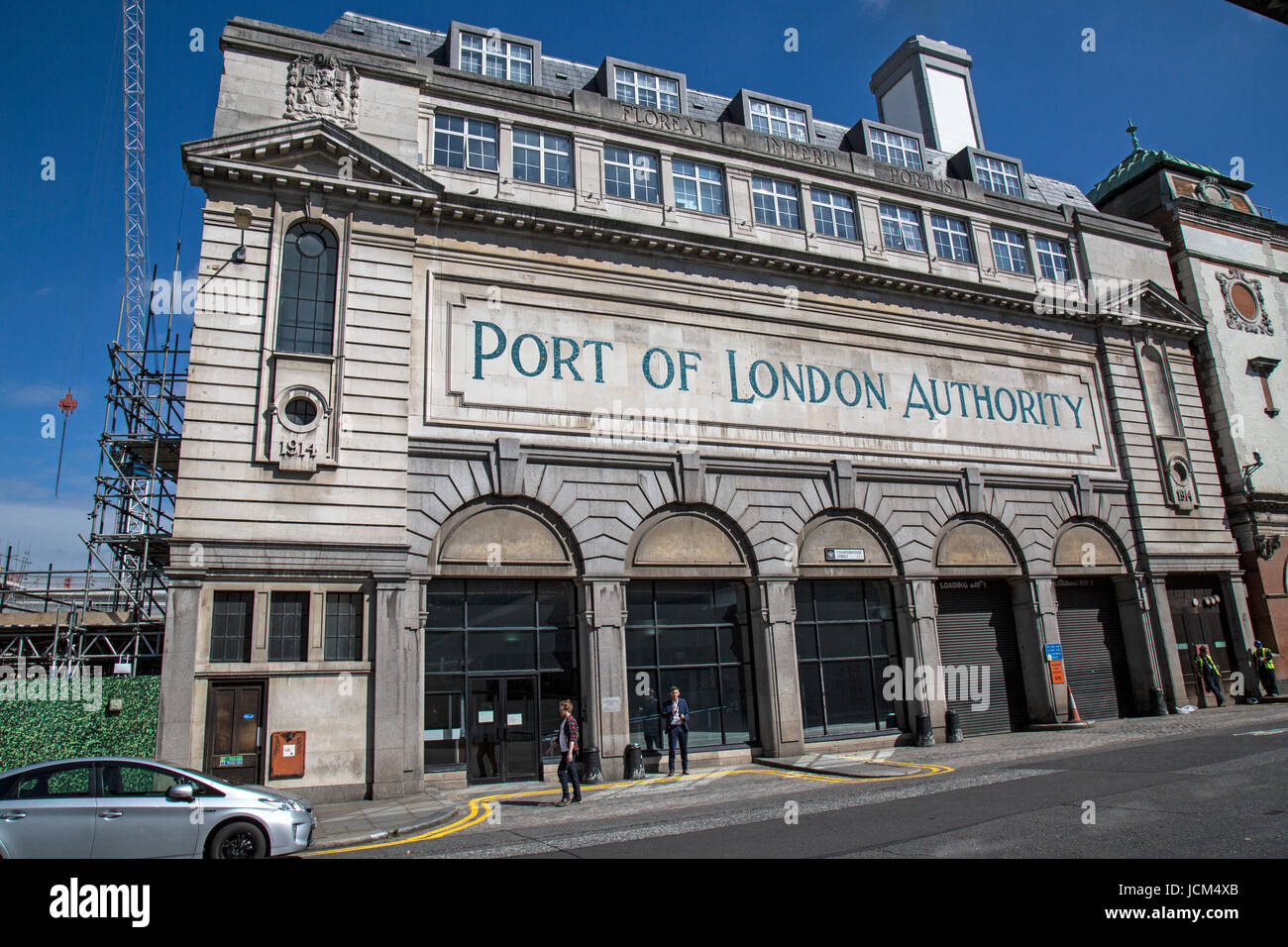 Port of London Authority building on Charterhouse Street in the Smithfield's area of London. Stock Photo