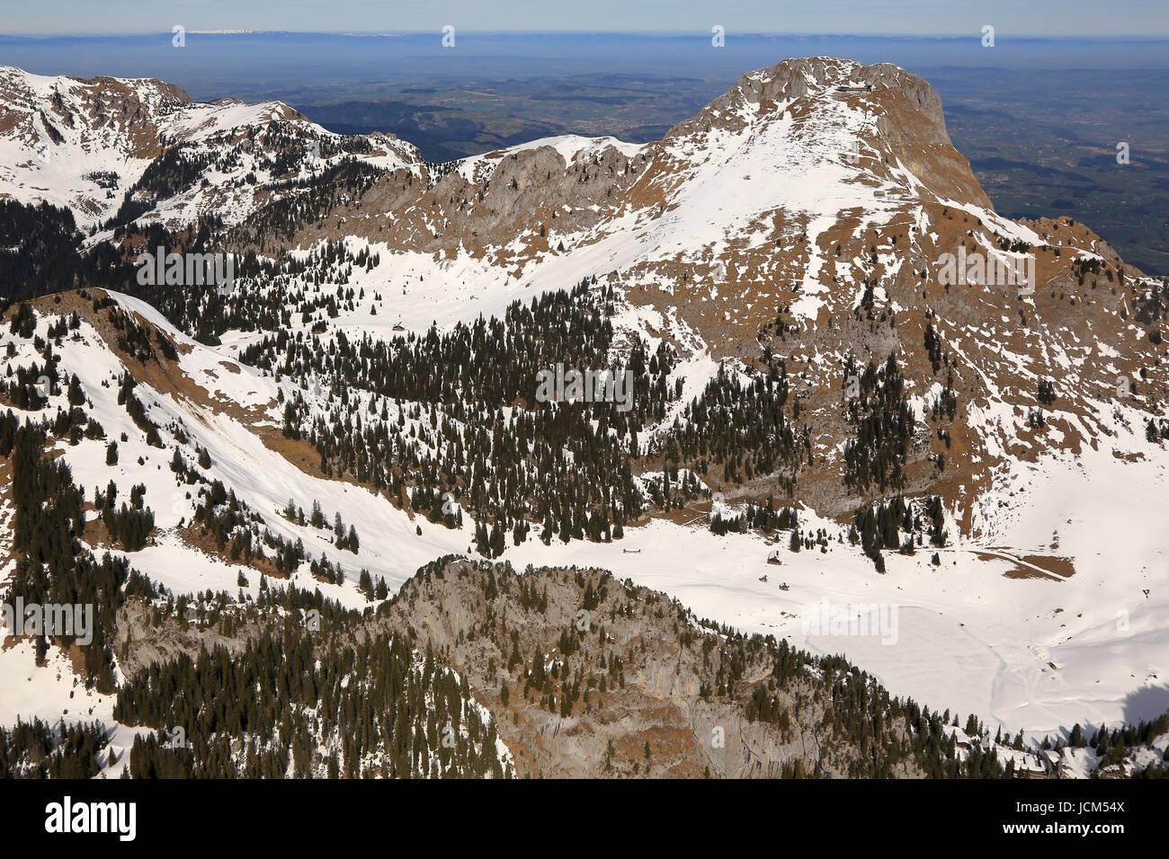 Swiss alps mountain snow aerial hi-res stock photography and images - Alamy