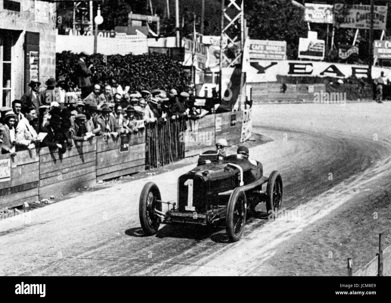 Sunbeam, Segrave in 1924 French Grand Prix Stock Photo