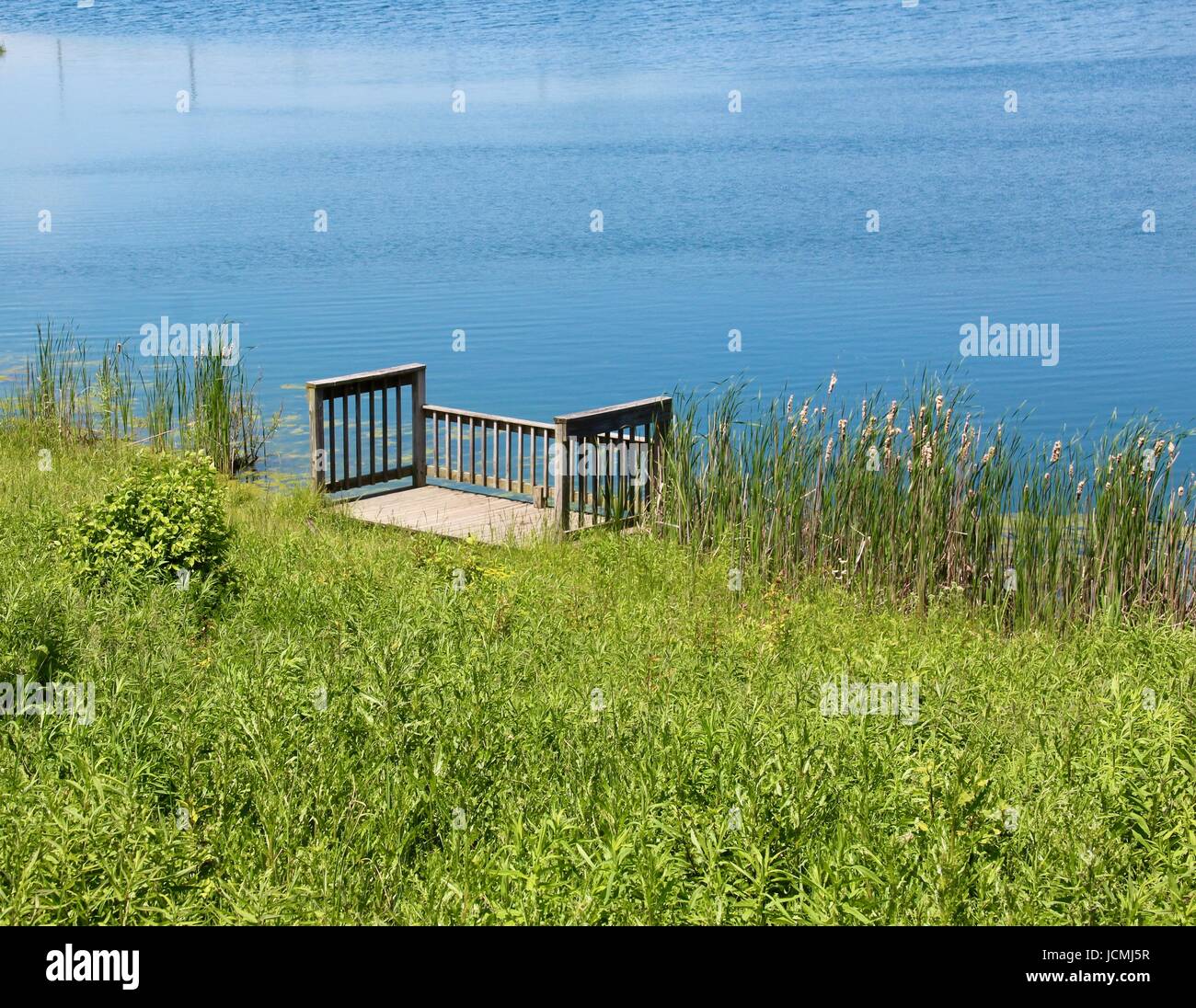 The lake and landscape of the park along with the nature of the day. Stock Photo