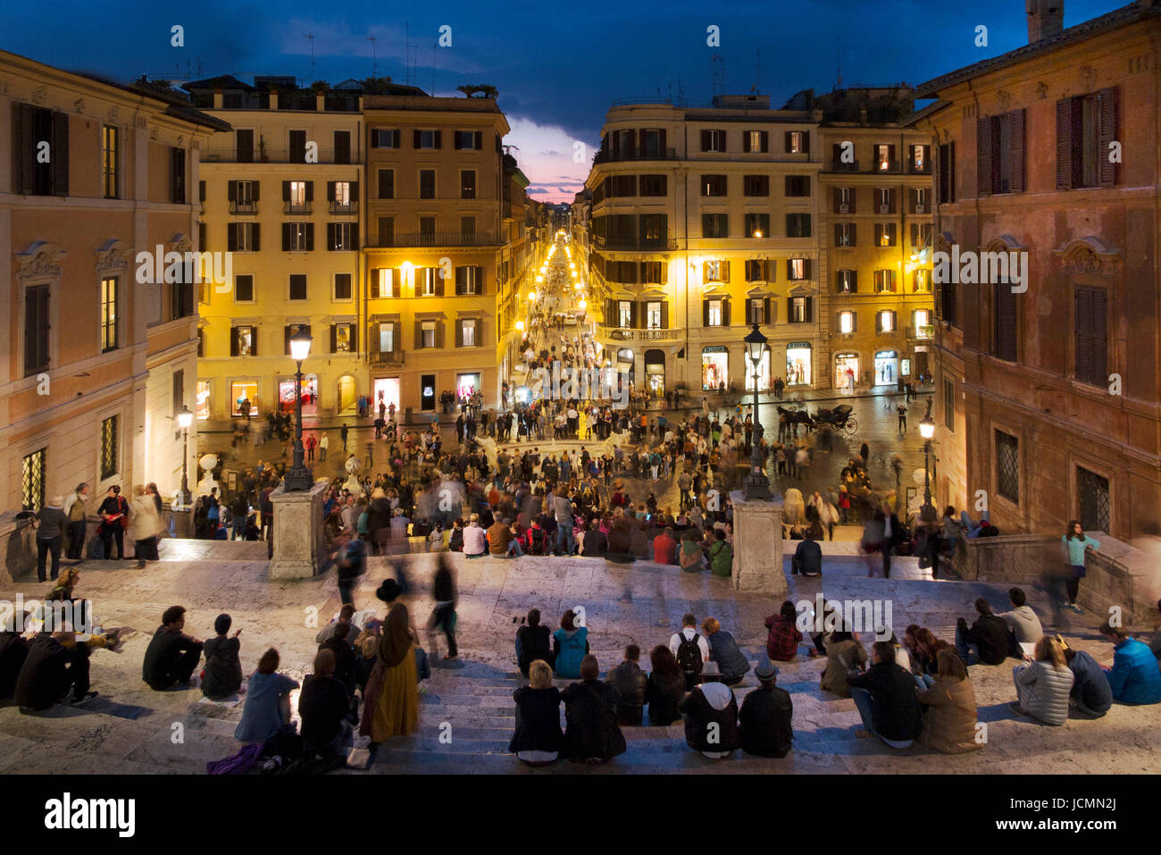evening-pictures-of-piazza-di-spagna-stairs-and-square-rome-italy-stock