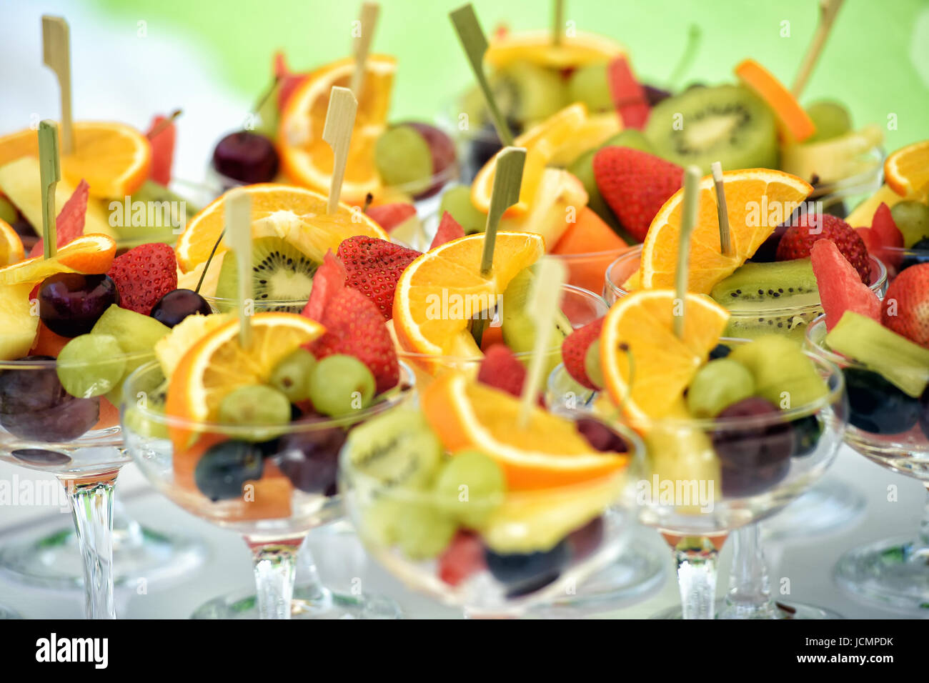 Glasses Tasty Cosmopolitan Cocktail Berries Fruits Table Bar Stock Photo by  ©serezniy 506506534